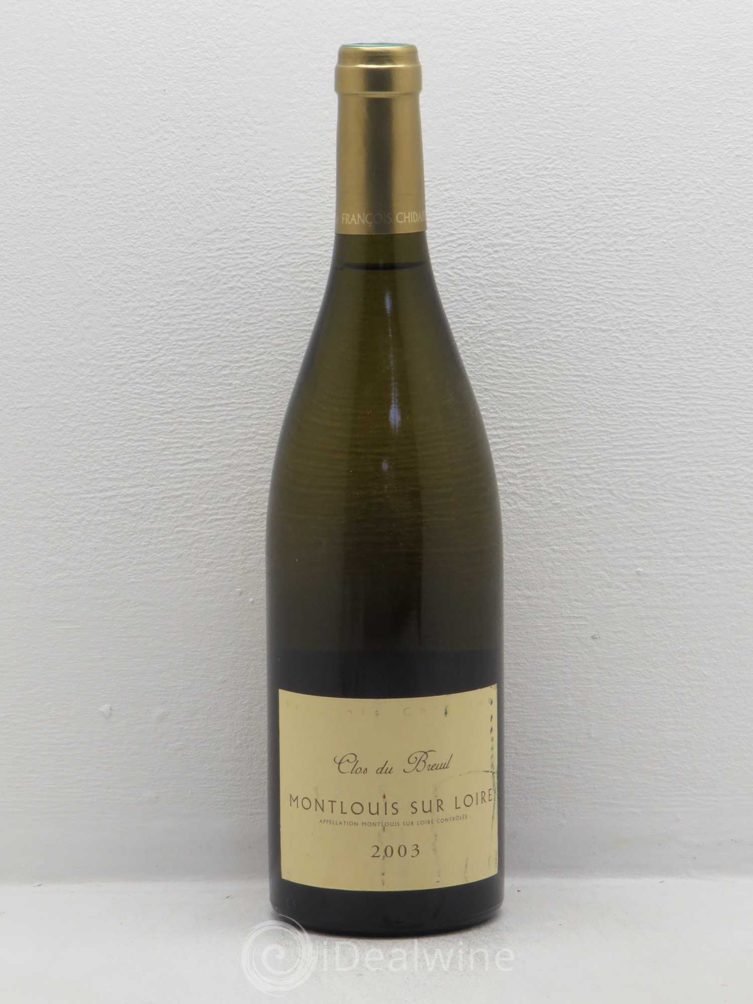 Montlouis-sur-Loire Clos du Breuil François Chidaine 2003 - Lot de 1 bouteille - 0