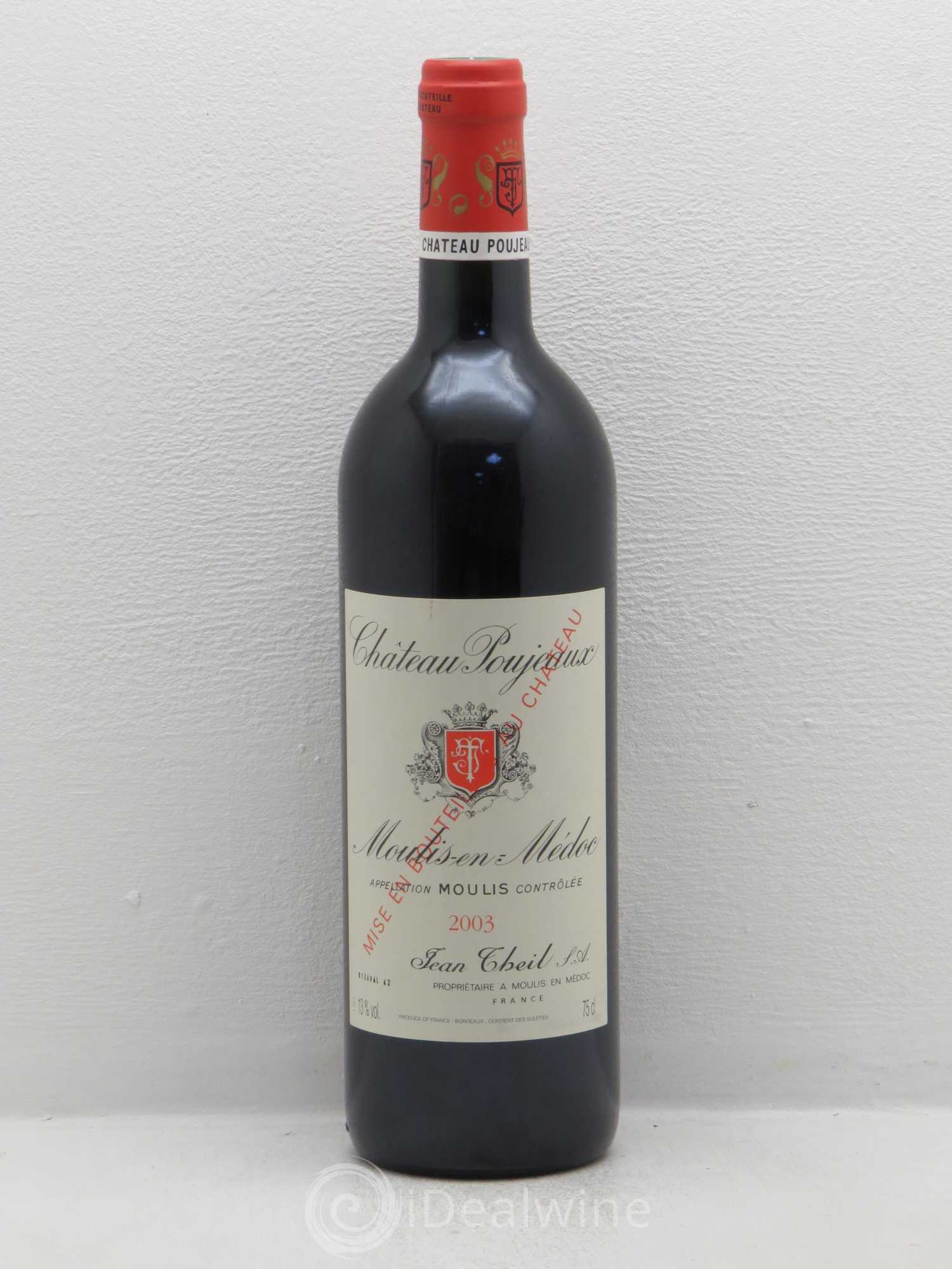 Château Poujeaux 2003 - Lot de 1 bouteille - 0