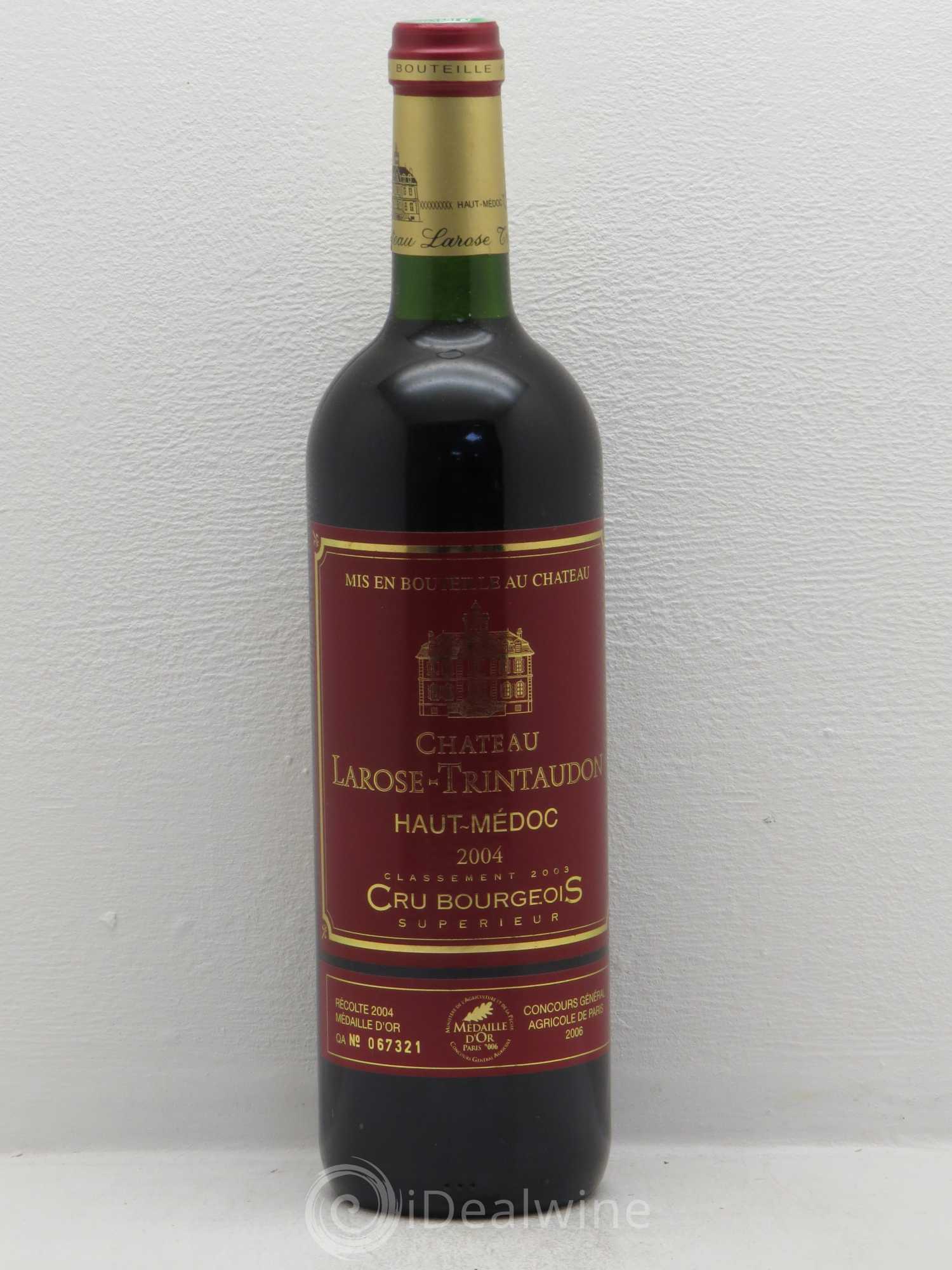 Château Larose Trintaudon Cru Bourgeois 2004 - Lot de 1 bouteille - 0