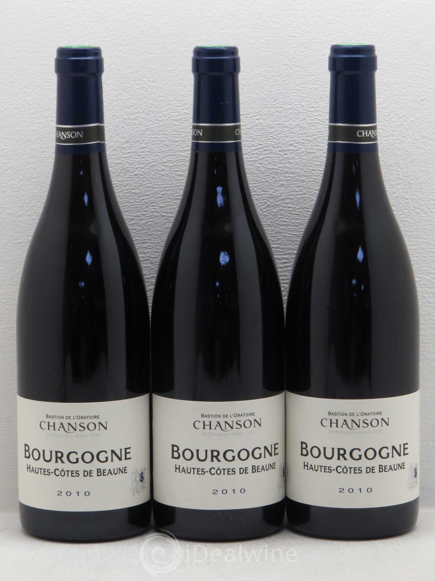 Hautes-Côtes de Beaune Domaine Chanson 2010 - Lot de 3 bouteilles - 0
