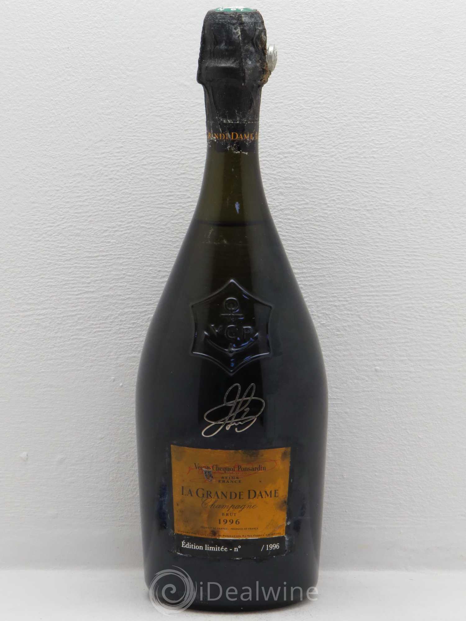 La Grande Dame Veuve Clicquot Edition limitée Jacques Peters 1996 - Lot de 1 bouteille - 0