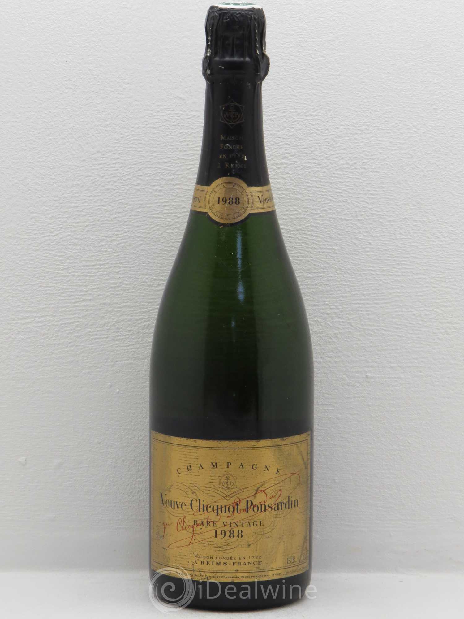 Champagne Veuve Clicquot Rare Vintage 1988 - Posten von 1 Flasche - 0