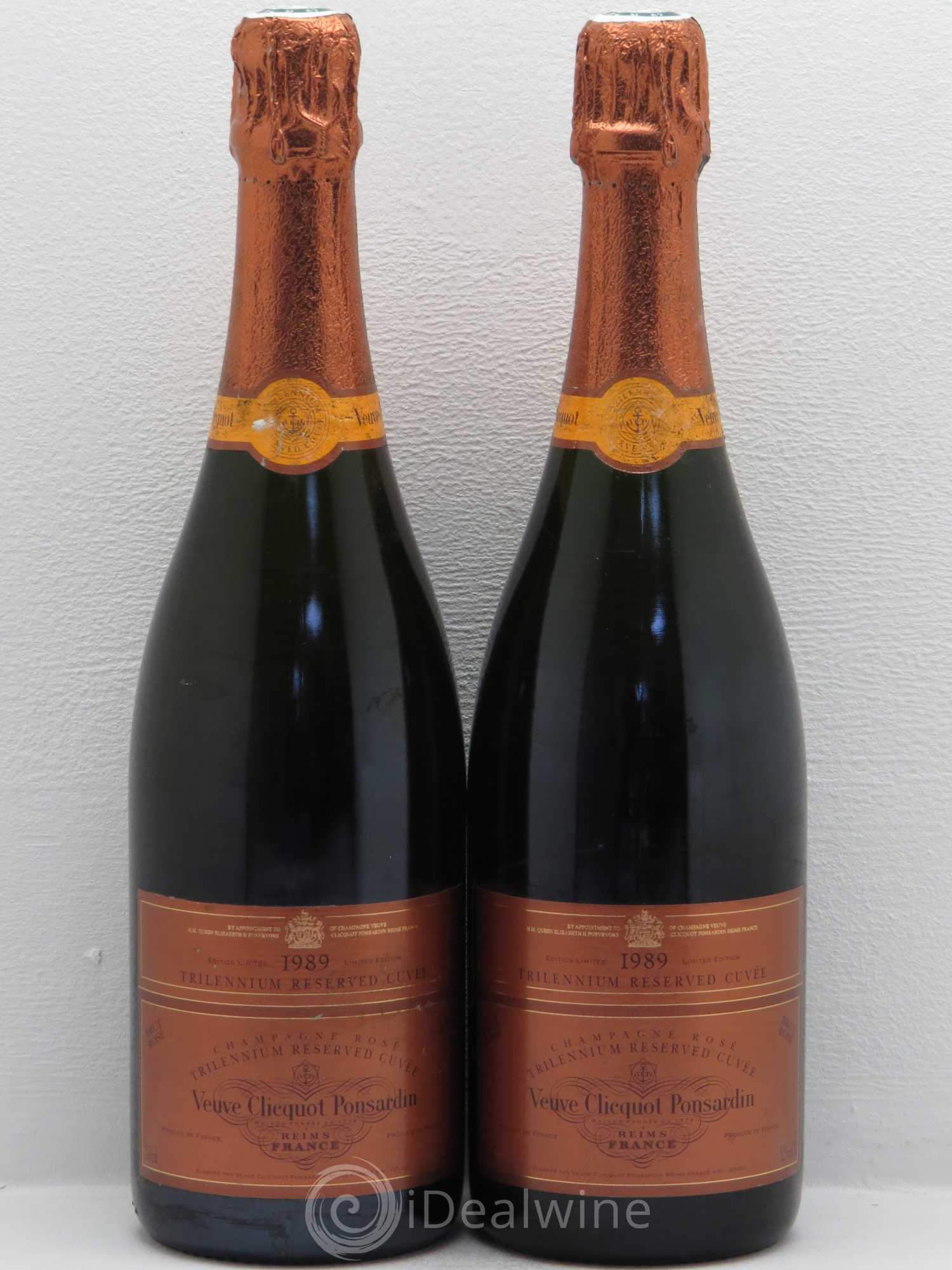 Champagne Veuve Clicquot Trillenium 1989 - Lot de 2 bouteilles - 0