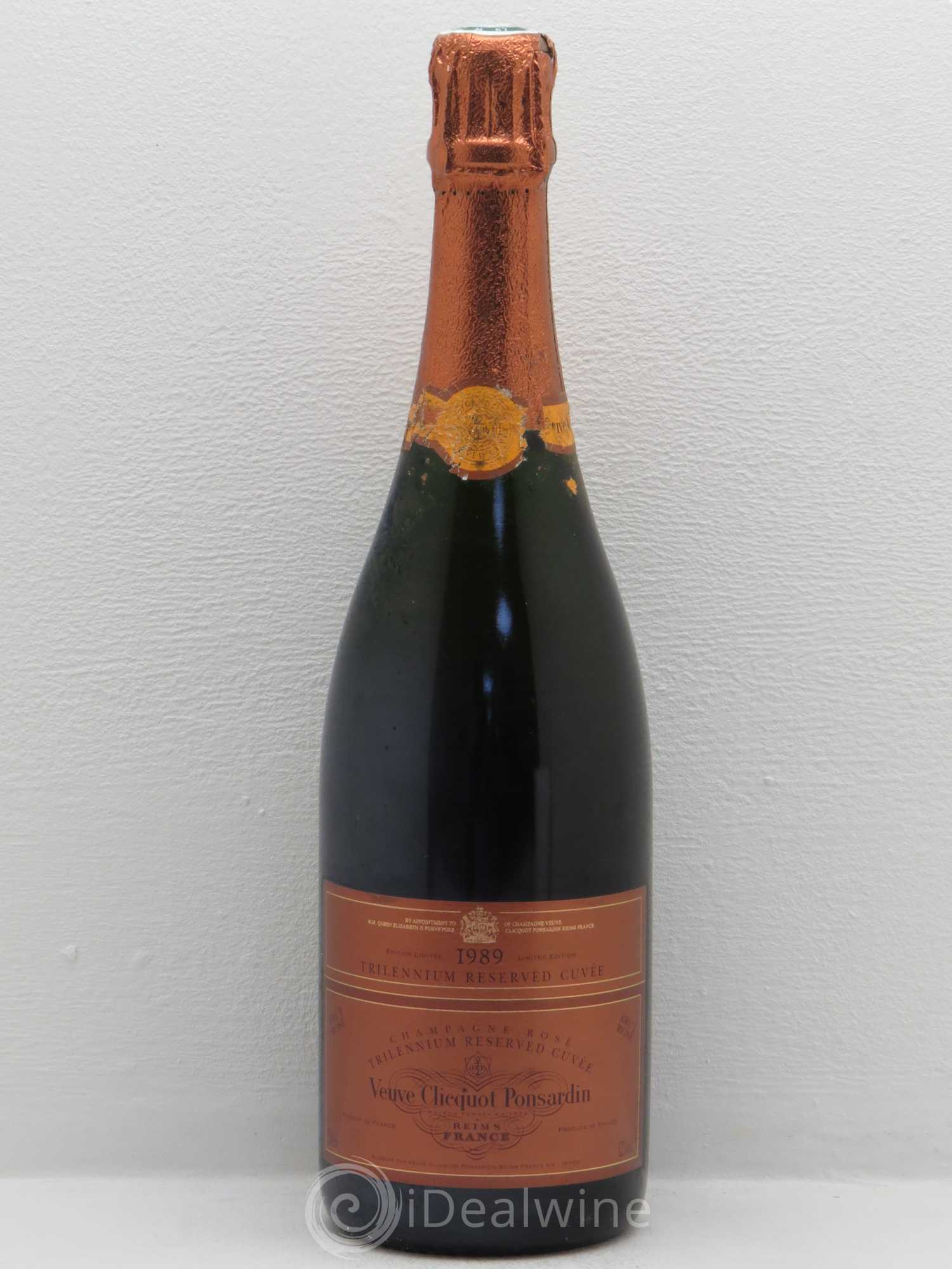 Champagne - Veuve Clicquot Trillenium 1989 - Lot de 1 bouteille - 0