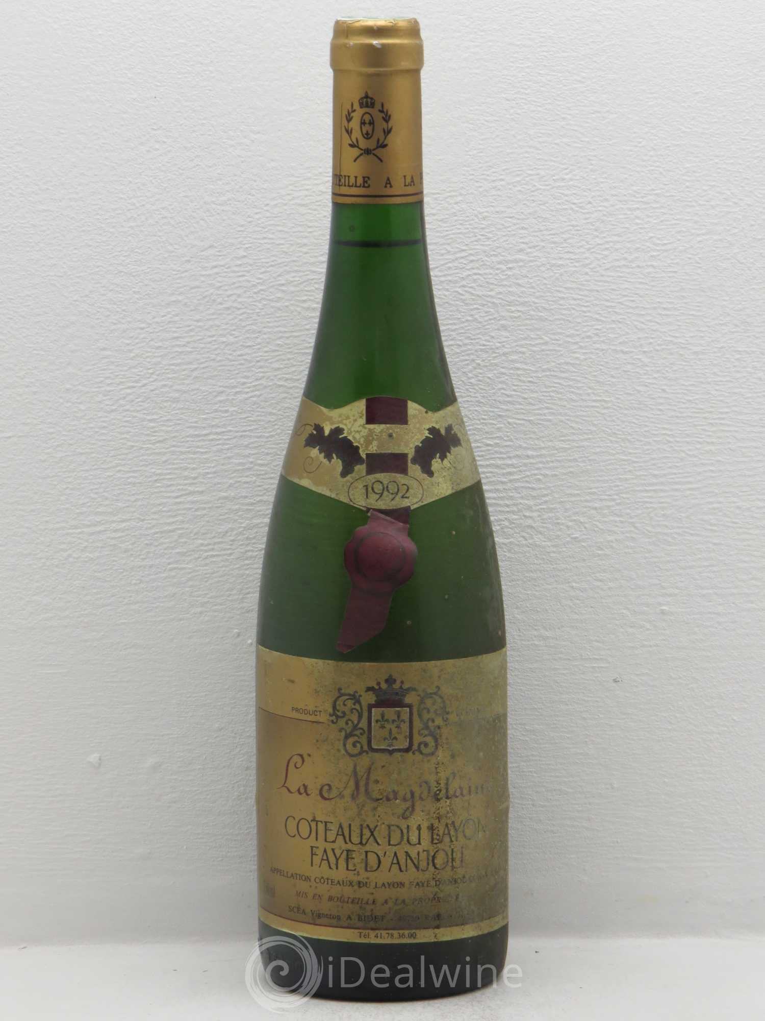 Coteaux du Layon Faye D'Anjou La Magdeleine (sans prix de réserve) 1992 - Lotto di 1 bottiglia - 0