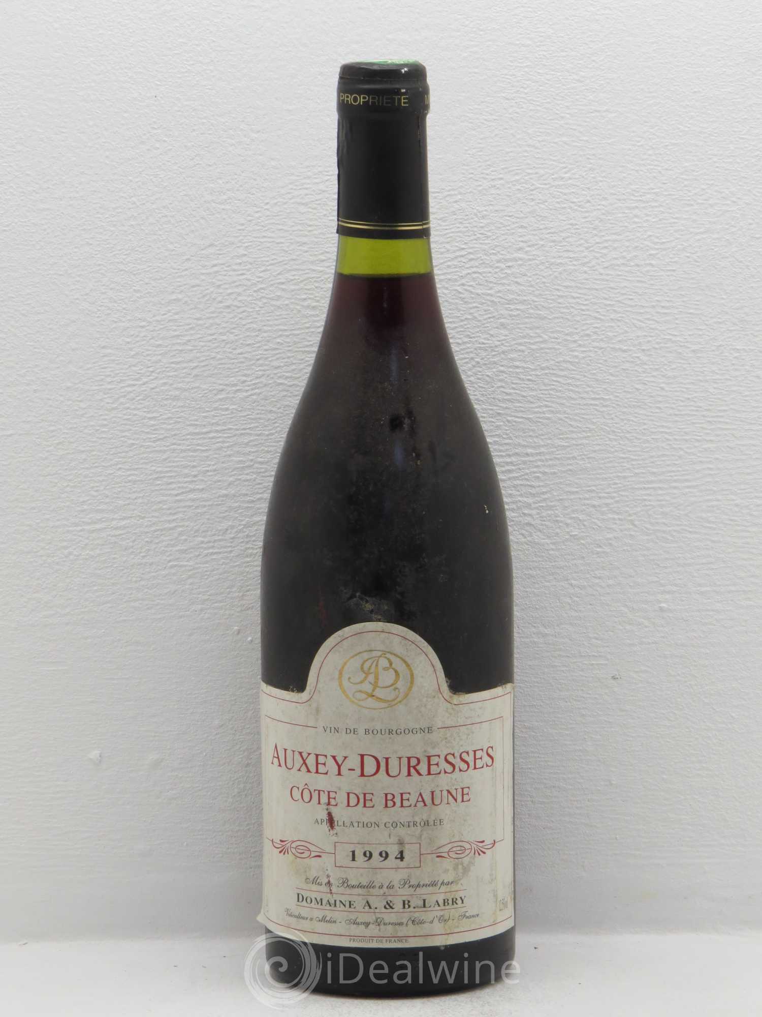 Auxey-Duresses Domaine A&B Labry 1994 - Lot de 1 bouteille - 0