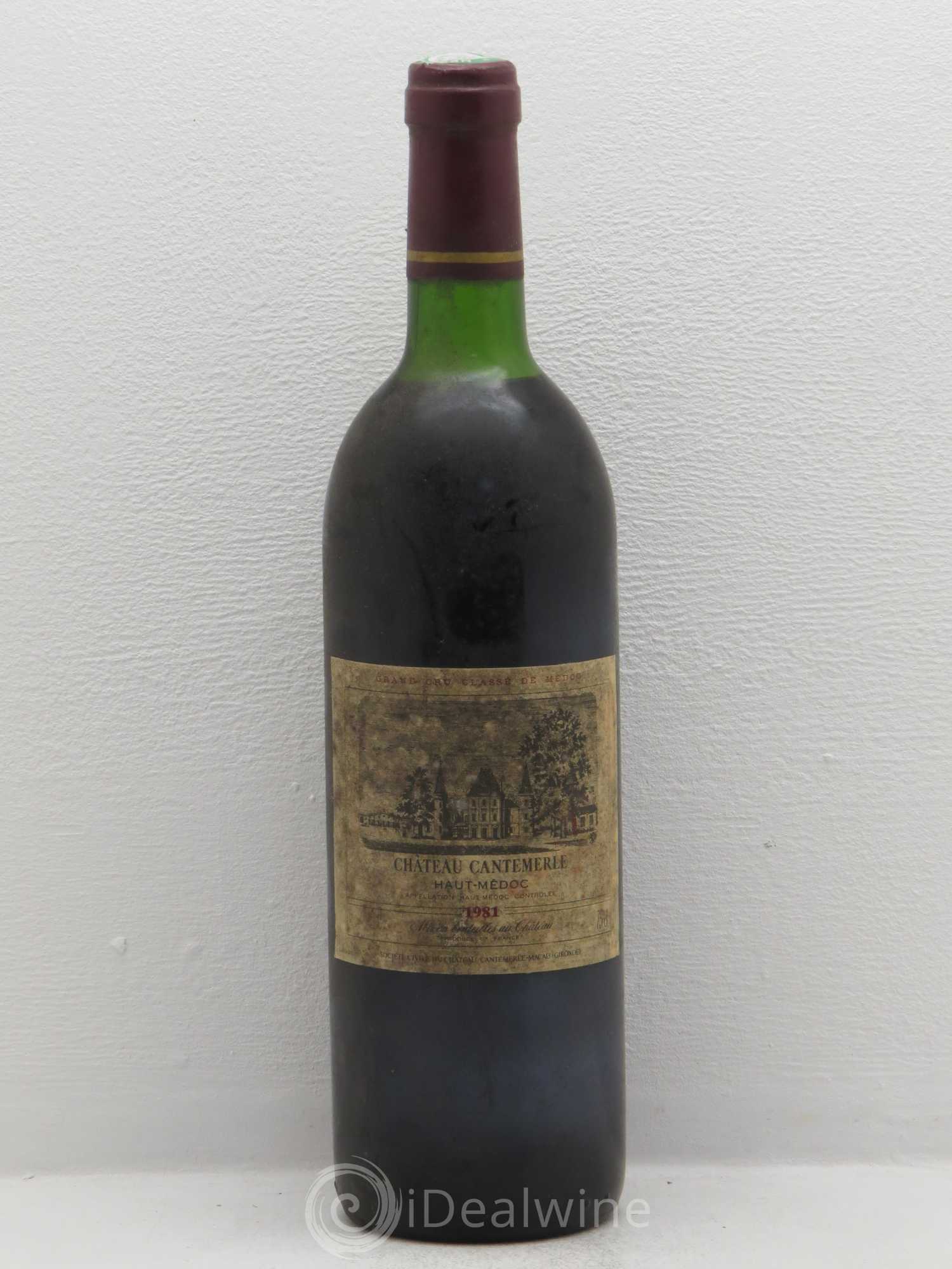 Château Cantemerle 5ème Grand Cru Classé 1981 - Lot de 1 bouteille - 0
