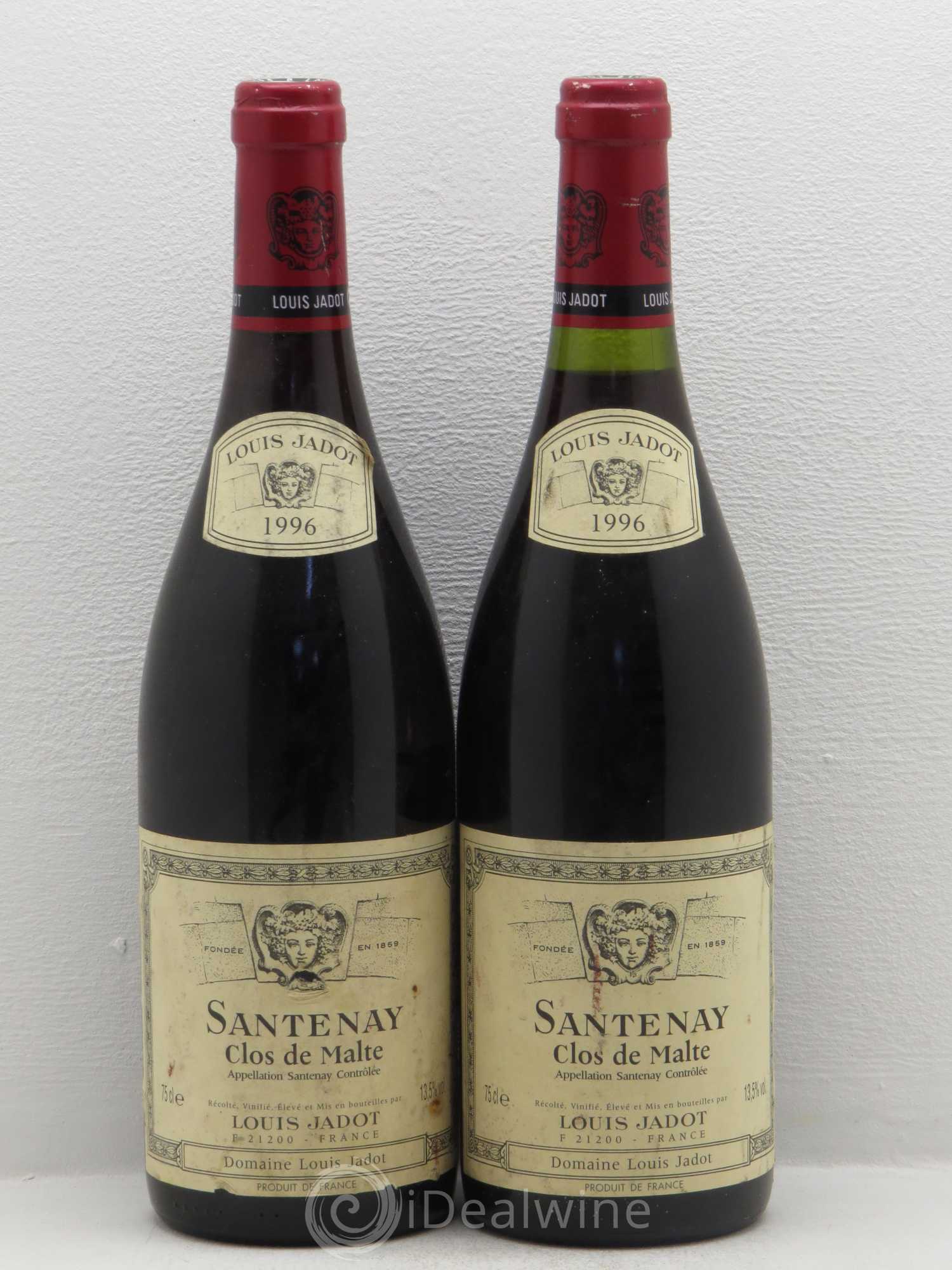 Santenay Clos de Malte Maison Louis Jadot 1996 - Lot de 2 bouteilles - 0