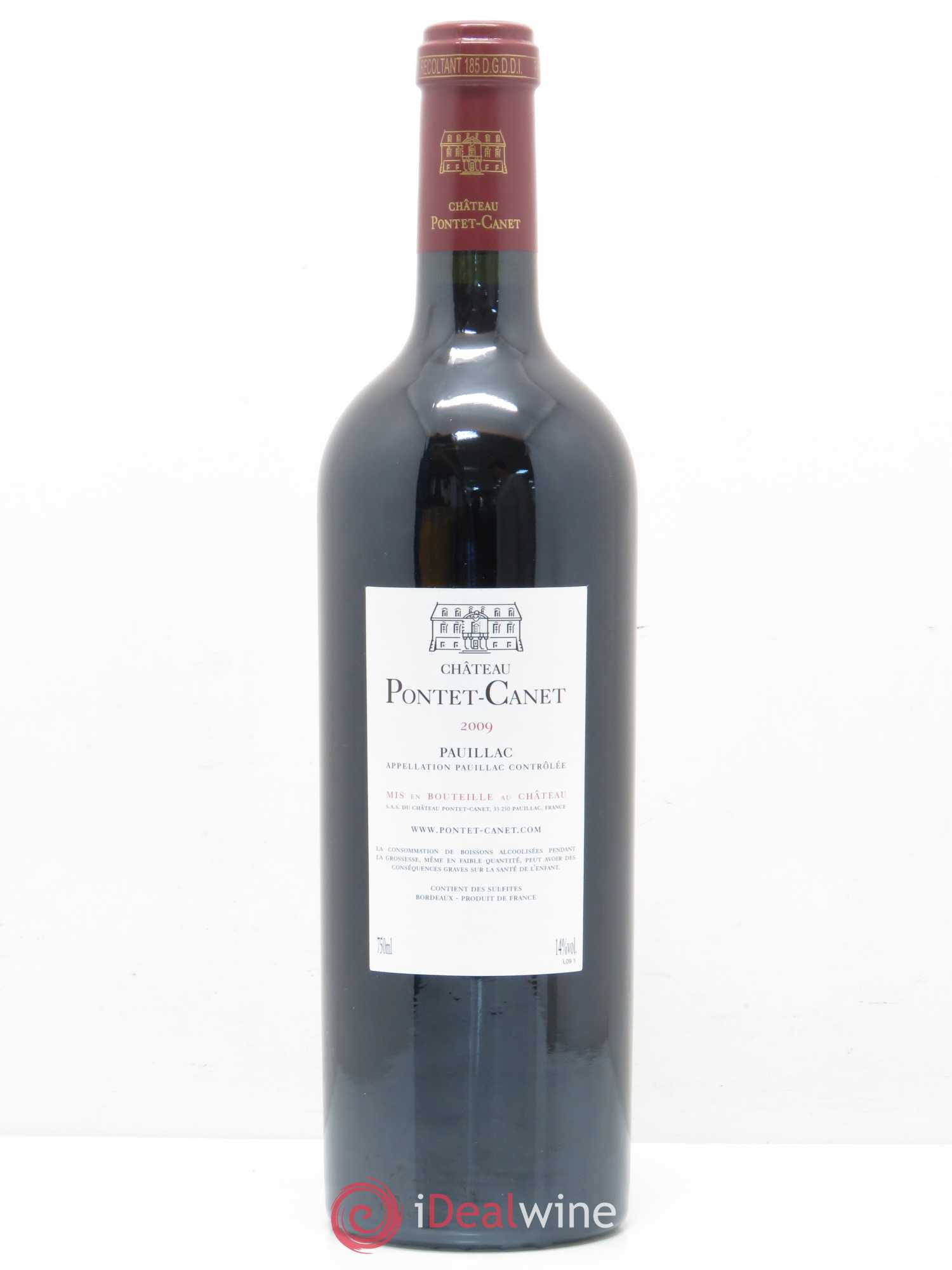 Château Pontet Canet 5ème Grand Cru Classé (sans prix de réserve) 2009 - Lot de 1 bouteille - 1