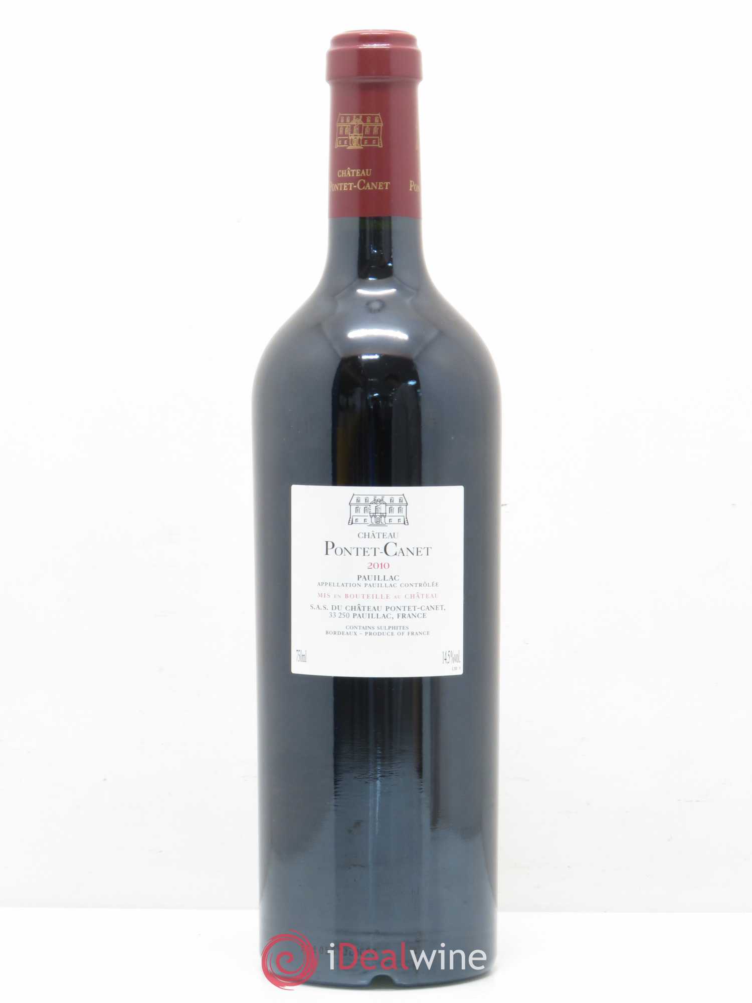 Château Pontet Canet 5ème Grand Cru Classé 2010 - Lot de 1 bouteille - 1