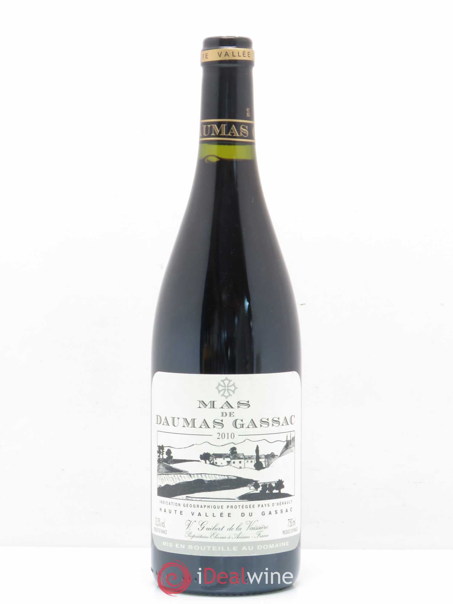Saint-Guilhem-le-Désert - Cité d'Aniane Mas Daumas Gassac Famille Guibert de La Vaissière (sans prix de réserve) 2010 - Lot de 1 bouteille - 0