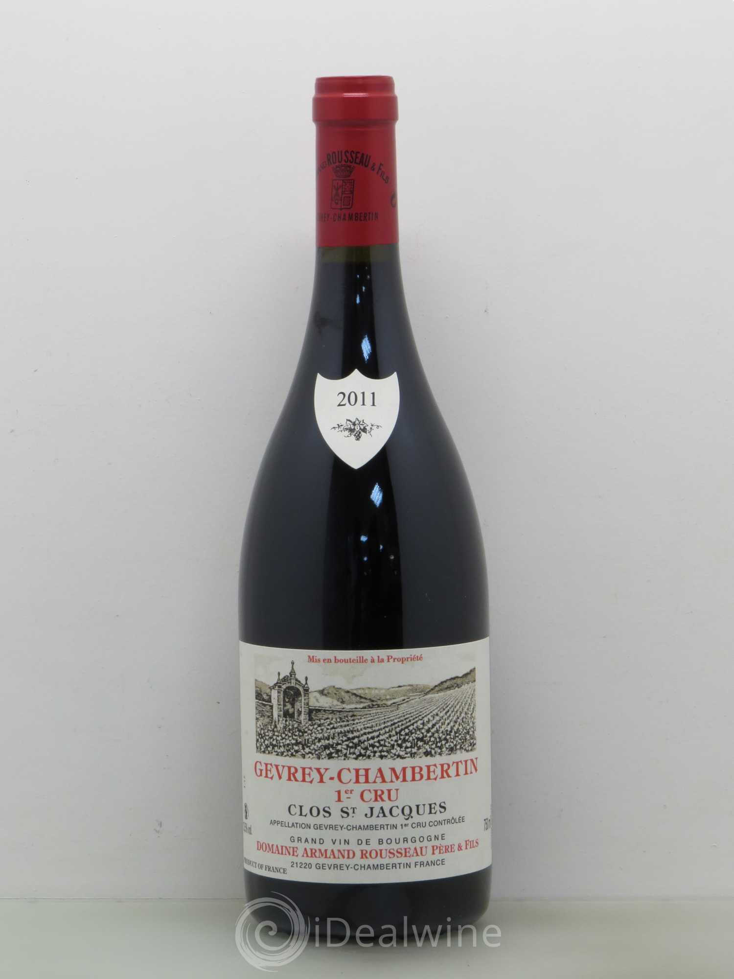 Gevrey-Chambertin 1er Cru Clos Saint-Jacques Armand Rousseau (Domaine) 2011 - Lot de 1 bouteille - 0