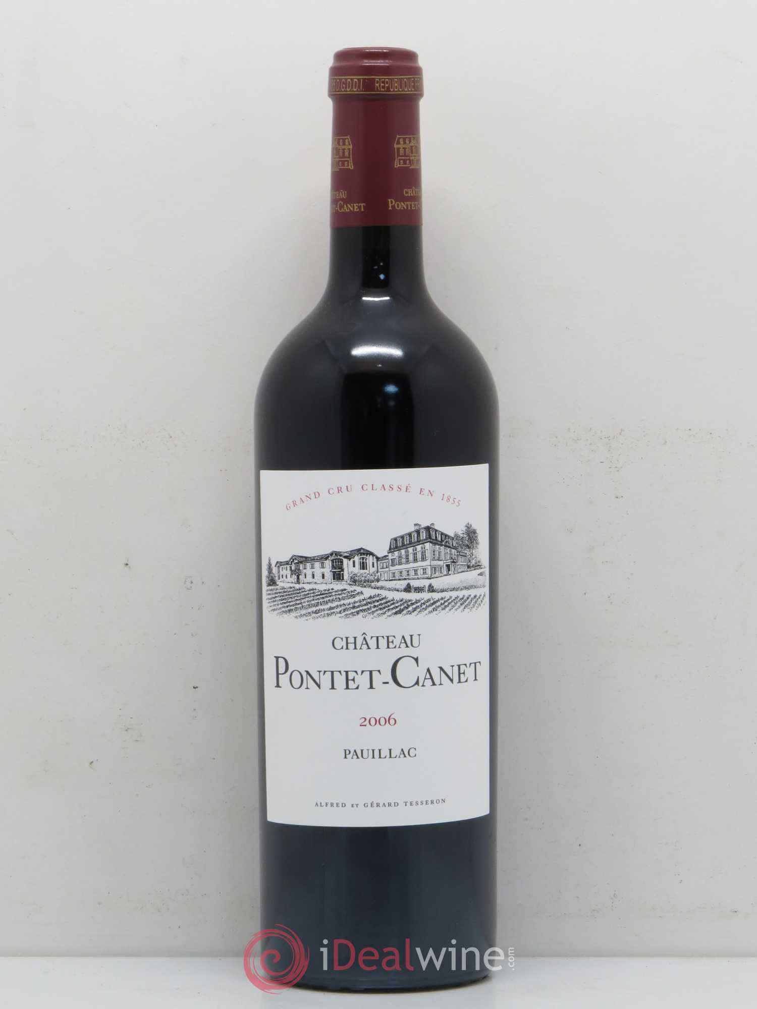 Château Pontet Canet 5ème Grand Cru Classé 2006 - Lot de 1 bouteille - 0