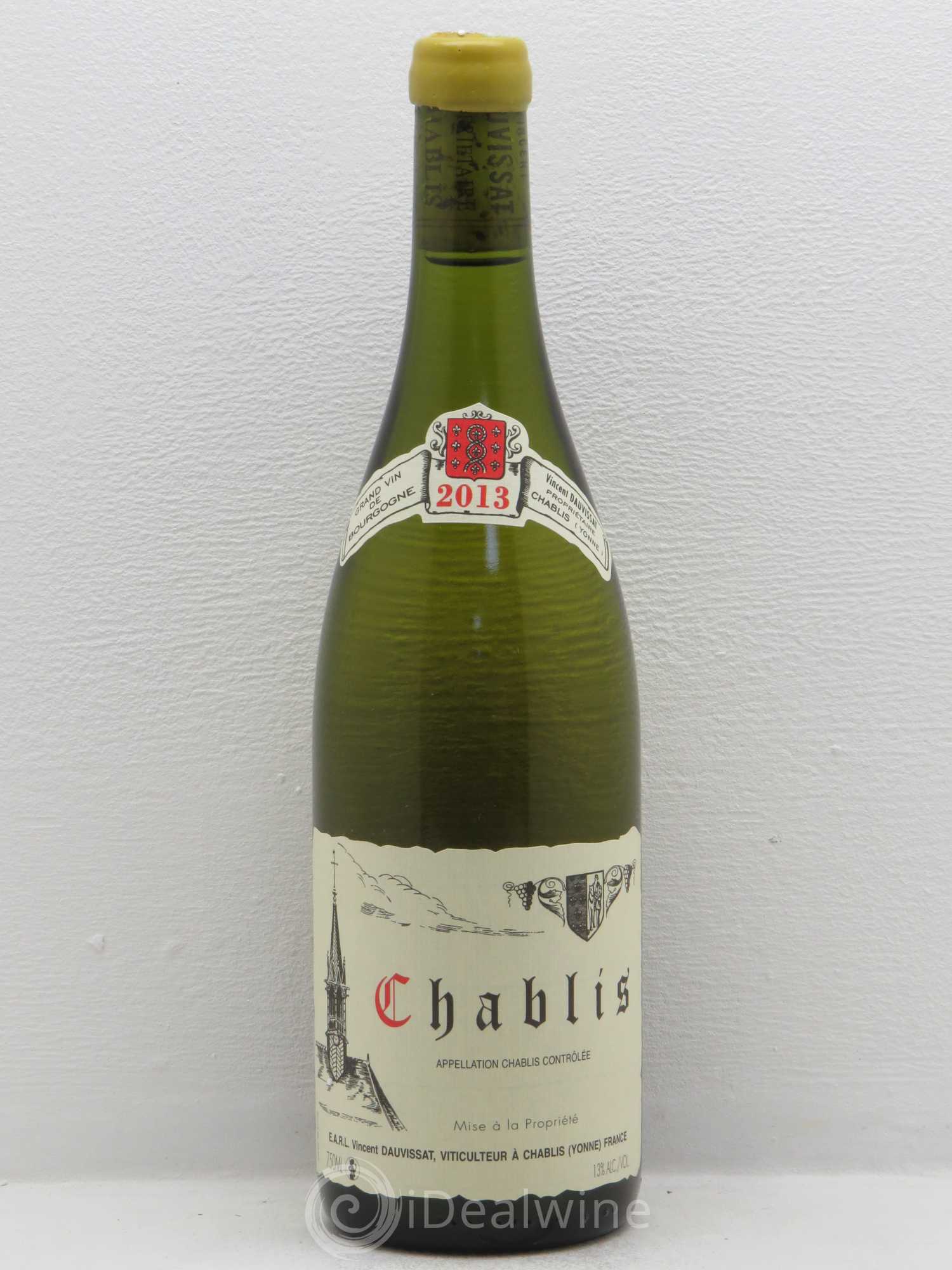 Chablis Vincent Dauvissat (Domaine) 2013 - Lot de 1 bouteille - 0