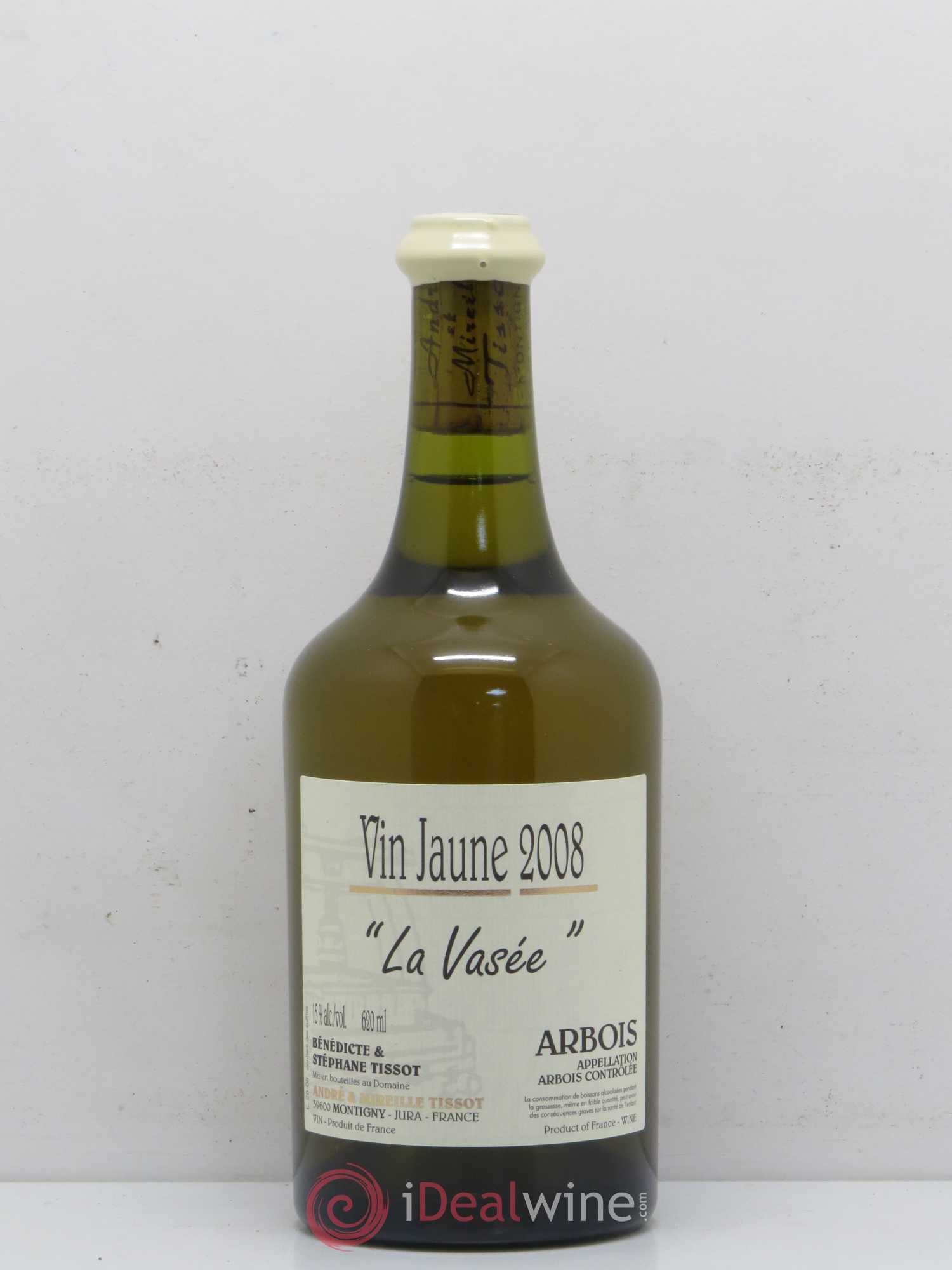 Arbois Vin jaune La Vasée Bénédicte et Stéphane Tissot (sans prix de réserve) 2008 - Lot de 1 bouteille - 0