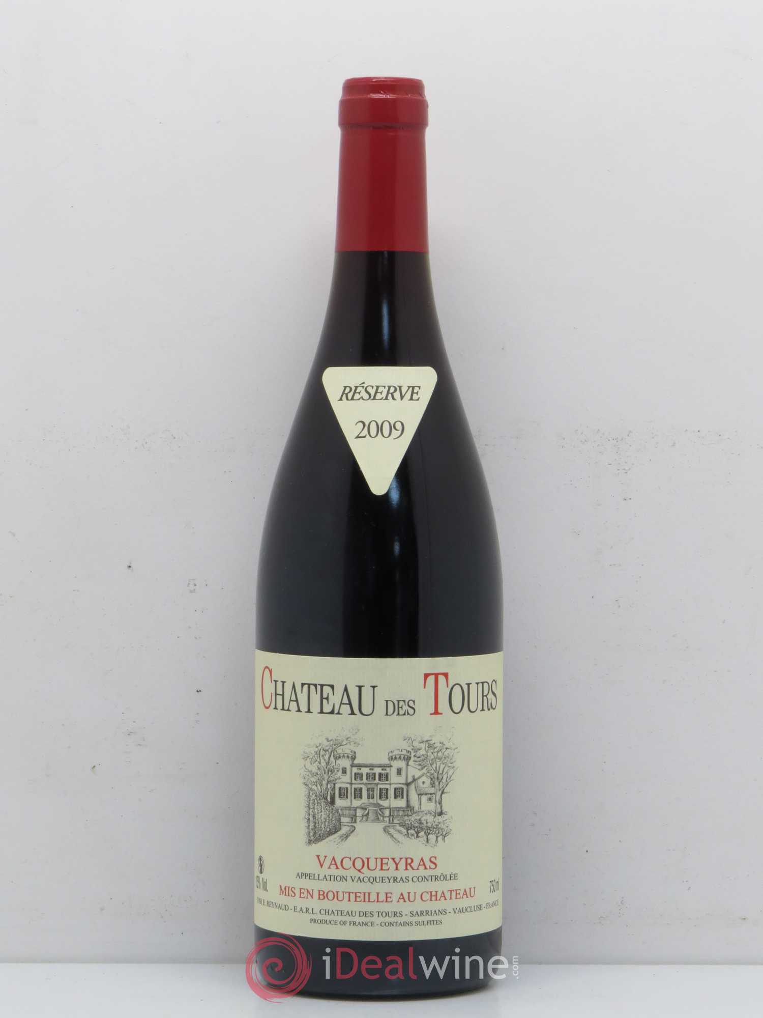 Vacqueyras Château des Tours Emmanuel Reynaud 2009 - Lot de 1 bouteille - 0