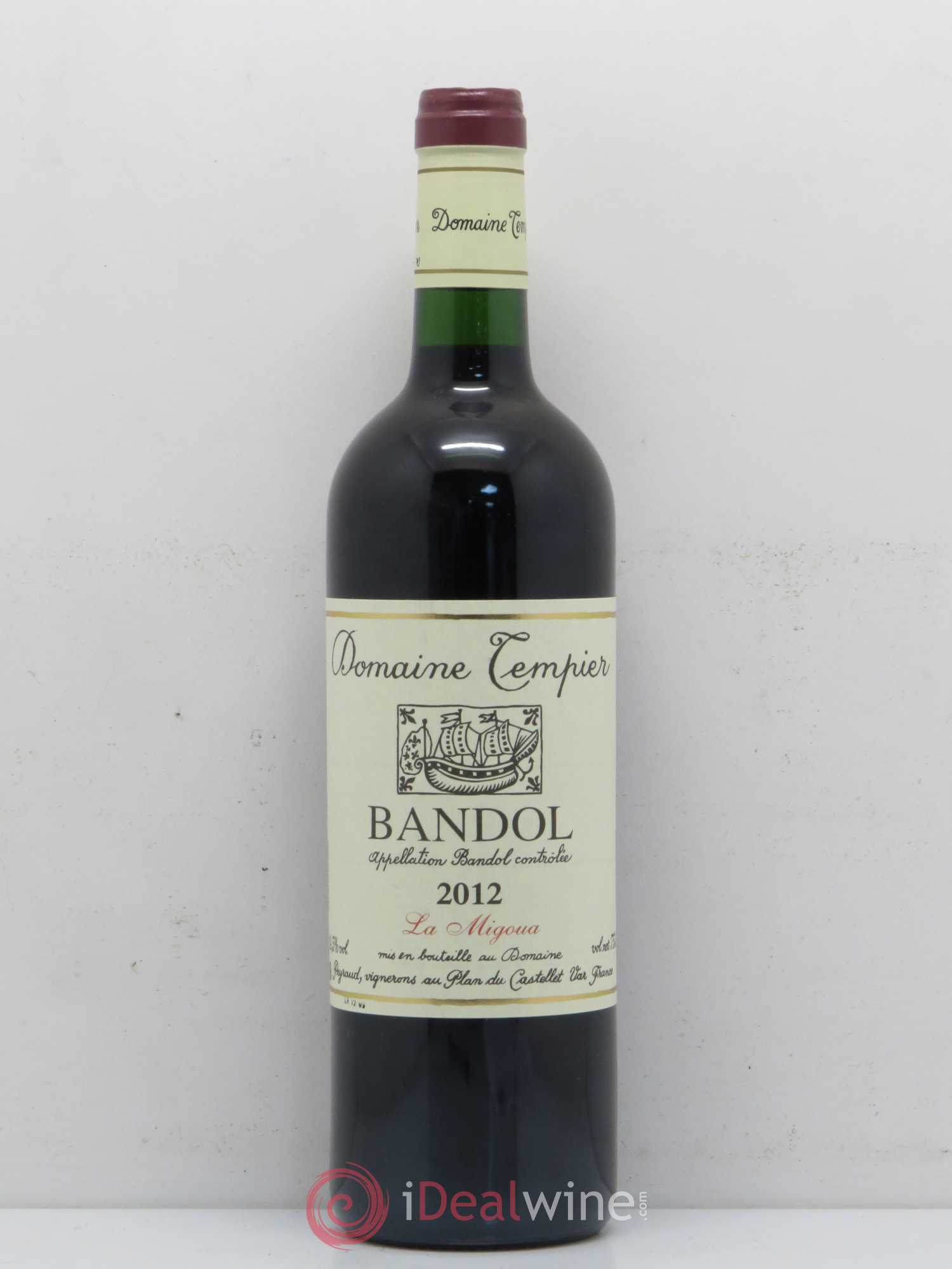 Bandol Domaine Tempier Cuvée La Migoua Famille Peyraud 2012 - Lot de 1 bouteille - 0