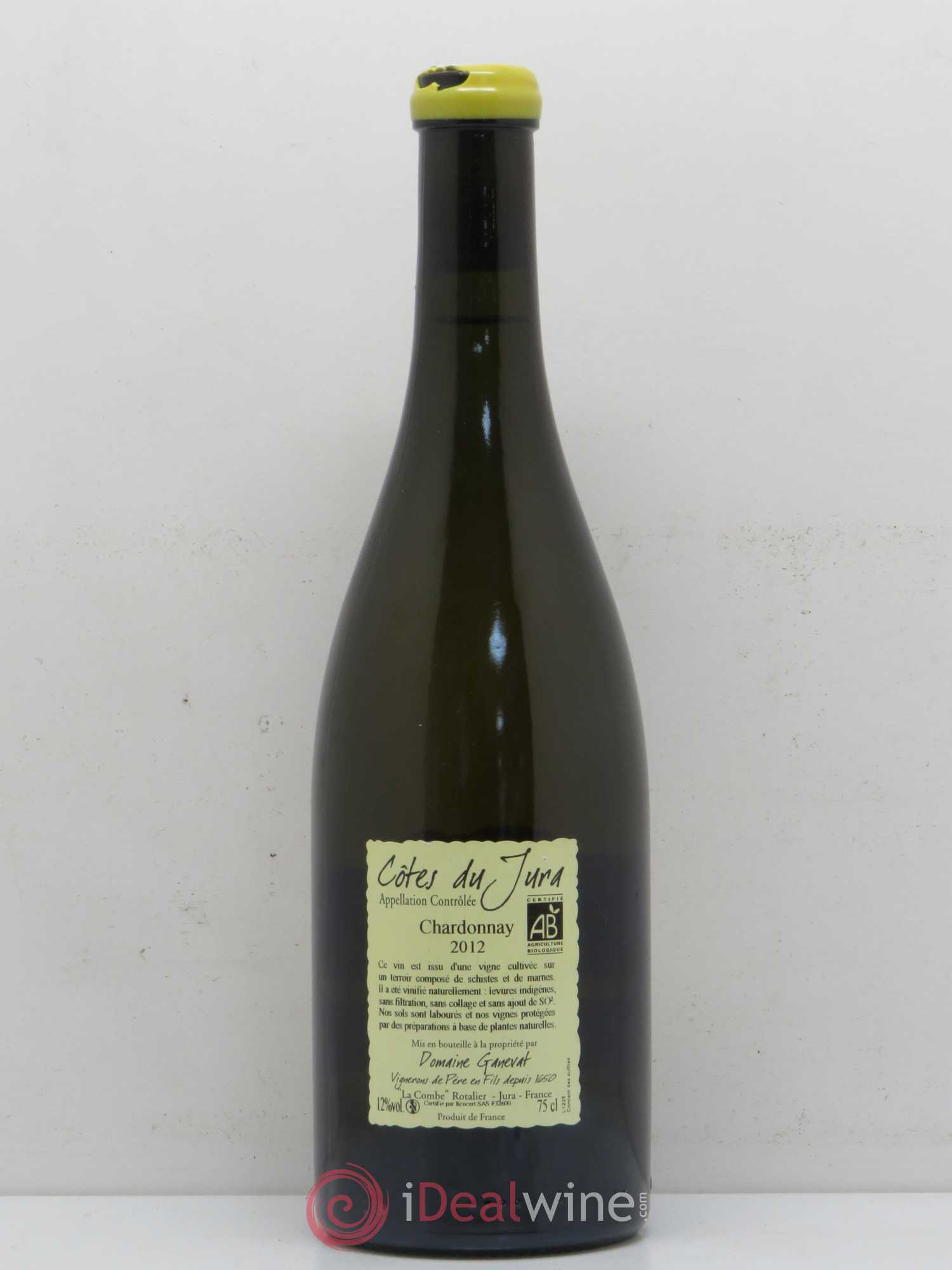 Côtes du Jura Grusse en Billat Jean-François Ganevat (Domaine) 2012 - Lot de 1 bouteille - 1