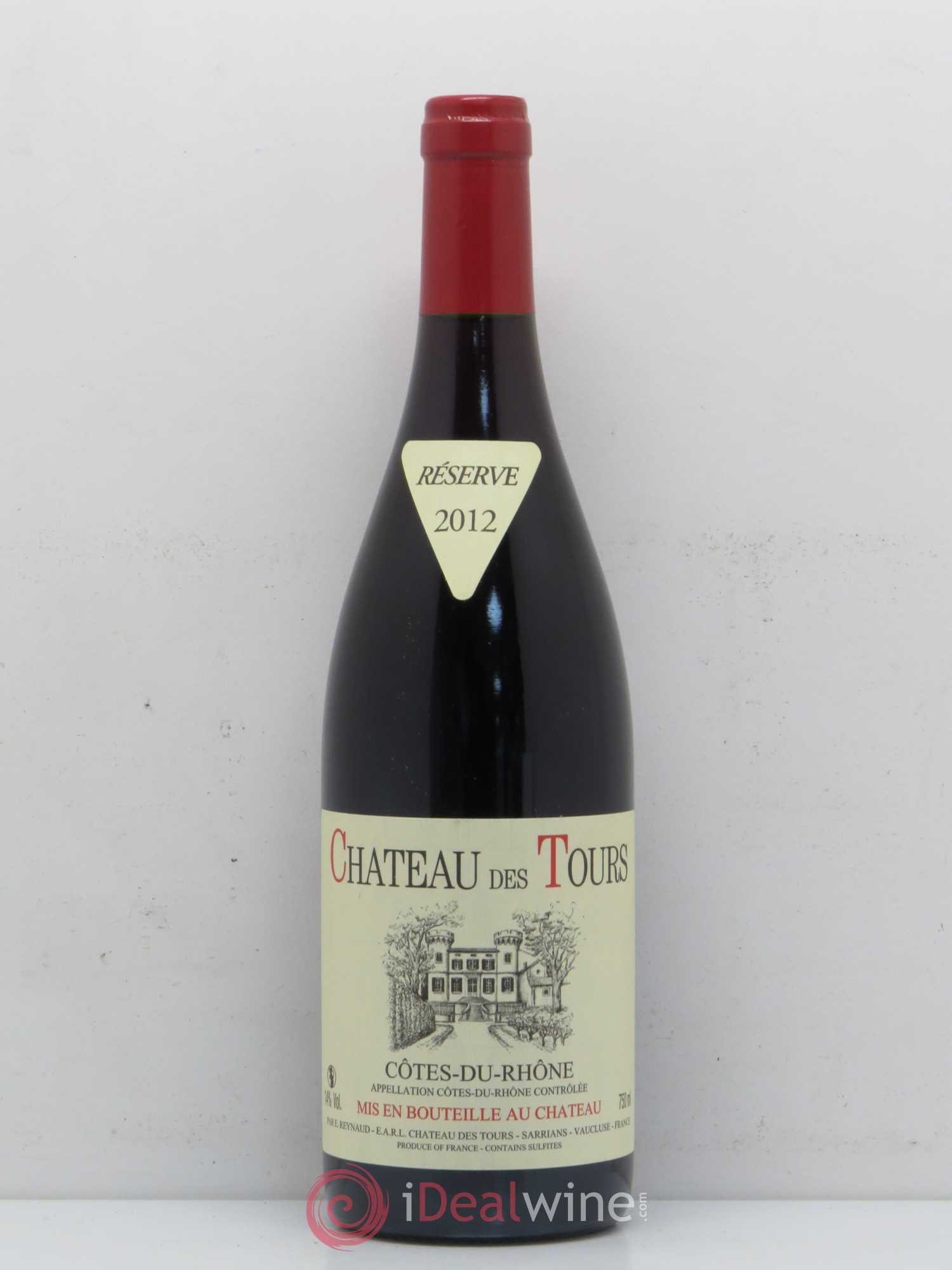 Côtes-du-Rhône Château des Tours Emmanuel Reynaud 2012 - Lot de 1 bouteille - 0