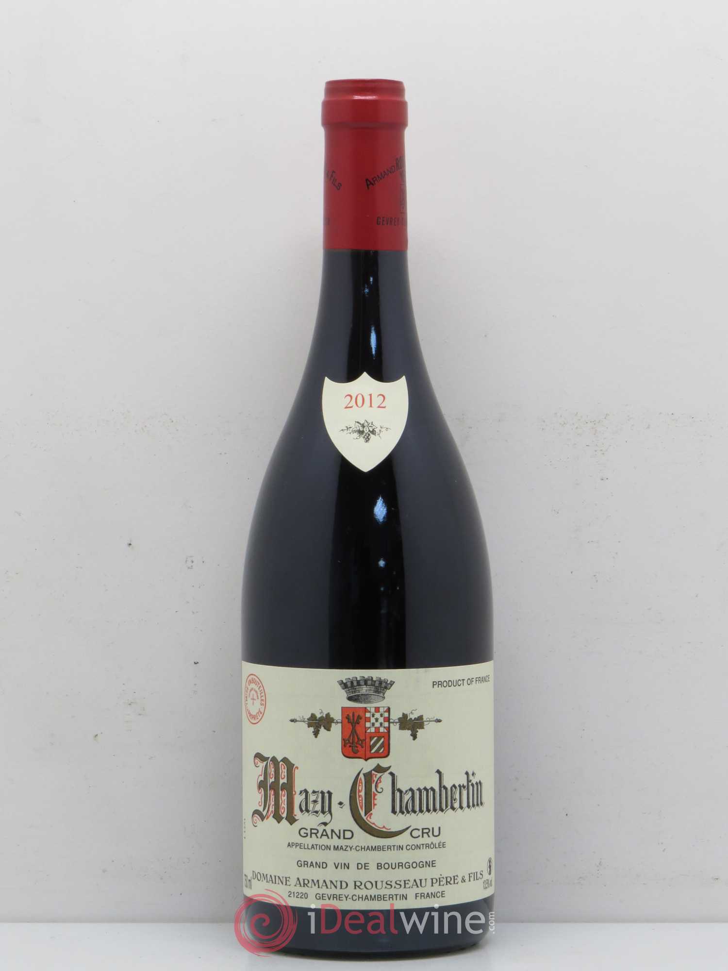 Mazis-Chambertin Grand Cru Armand Rousseau (Domaine) 2012 - Lot de 1 bouteille - 0