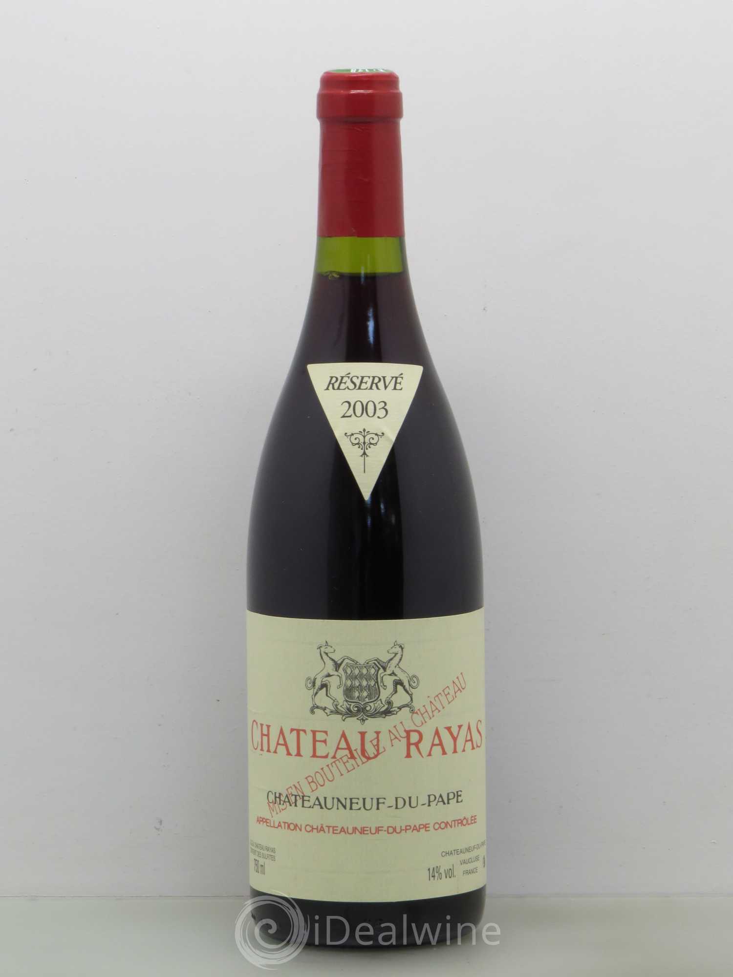Châteauneuf-du-Pape Château Rayas Emmanuel Reynaud 2003 - Lot de 1 bouteille - 0