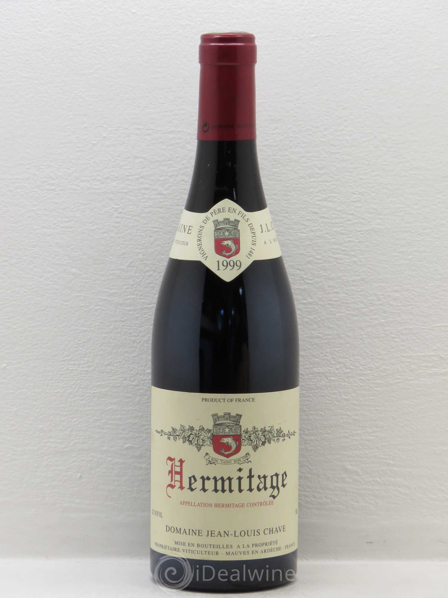 Hermitage Jean-Louis Chave 1999 - Lot de 1 bouteille - 0