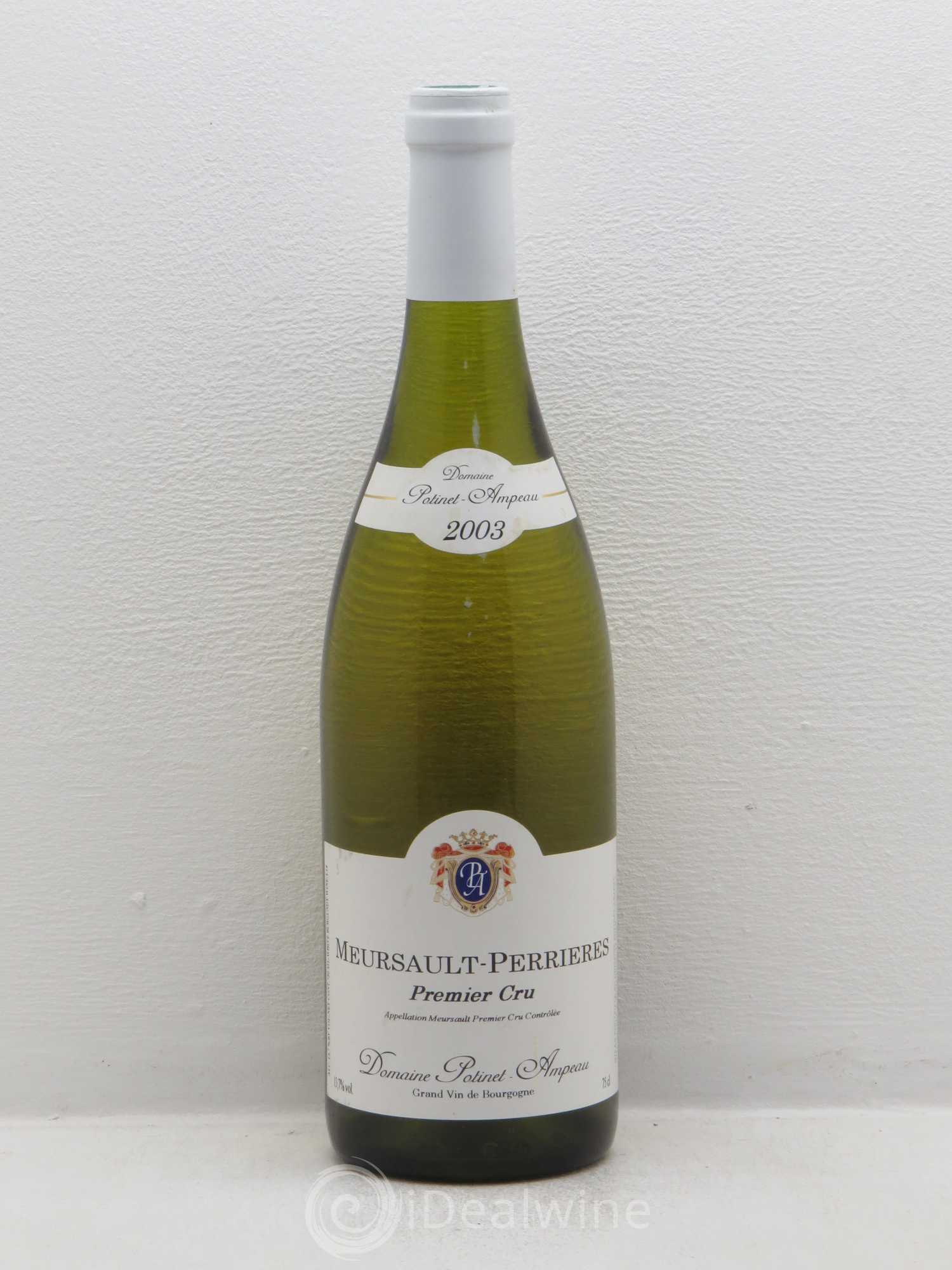 Meursault 1er Cru Perrieres Potinet Ampeau 2003 - Posten von 1 Flasche - 0