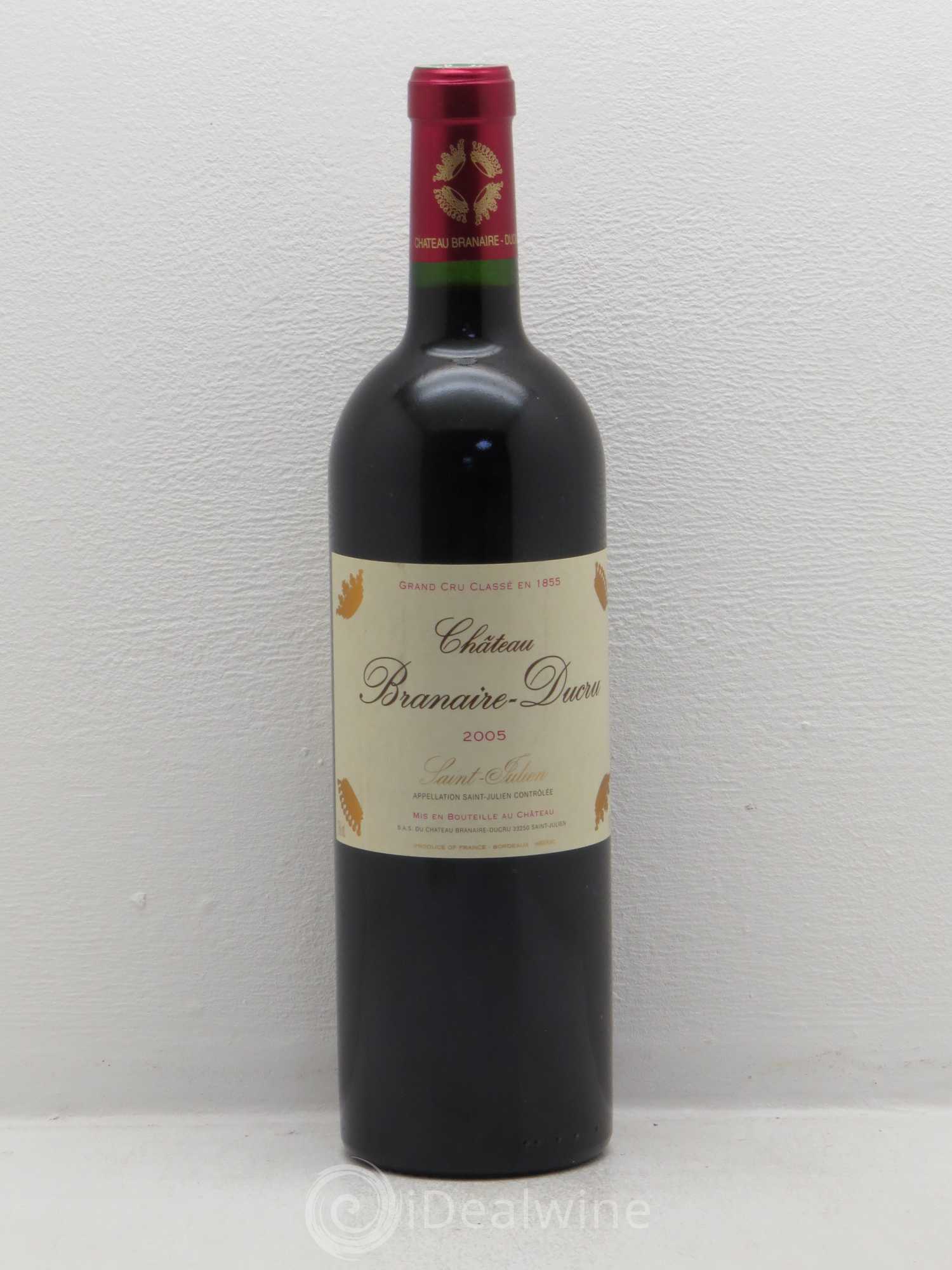 Château Branaire Ducru 4ème Grand Cru Classé 2005 - Lot de 1 bouteille - 0