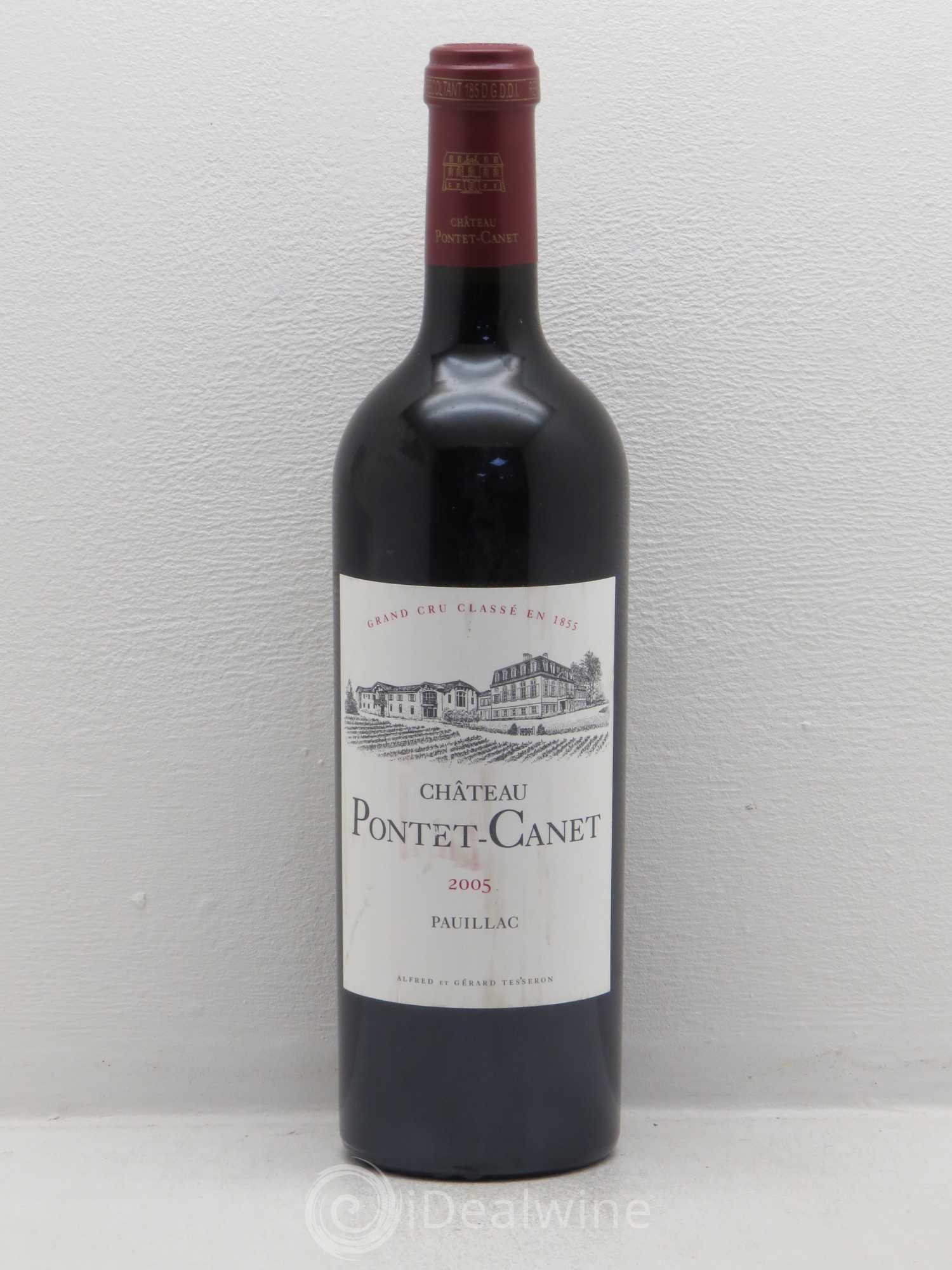 Château Pontet Canet 5ème Grand Cru Classé 2005 - Lot de 1 bouteille - 0