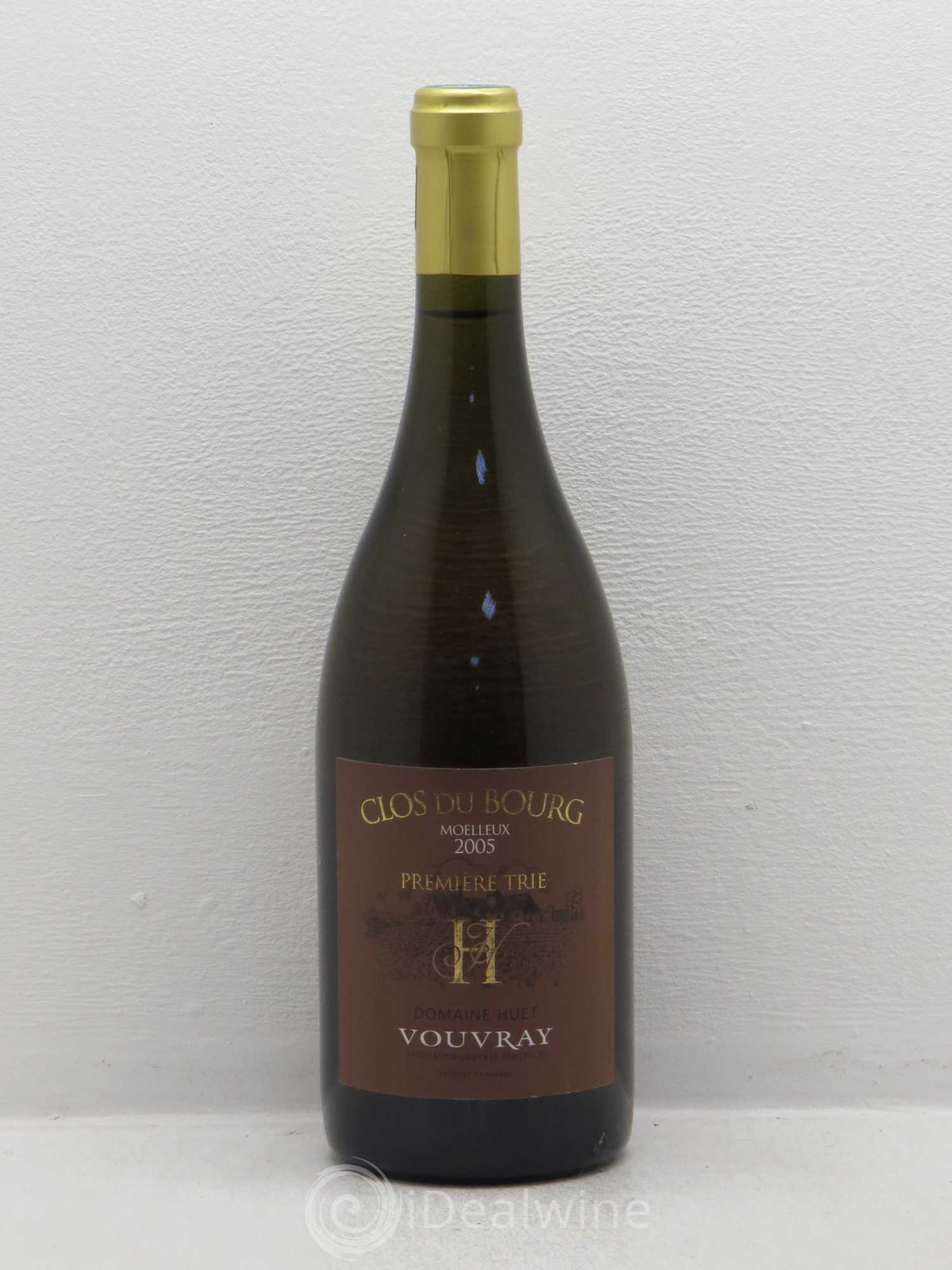Vouvray Clos du Bourg Moelleux 1ère trie Domaine Huet 2005 - Lotto di 1 bottiglia - 0