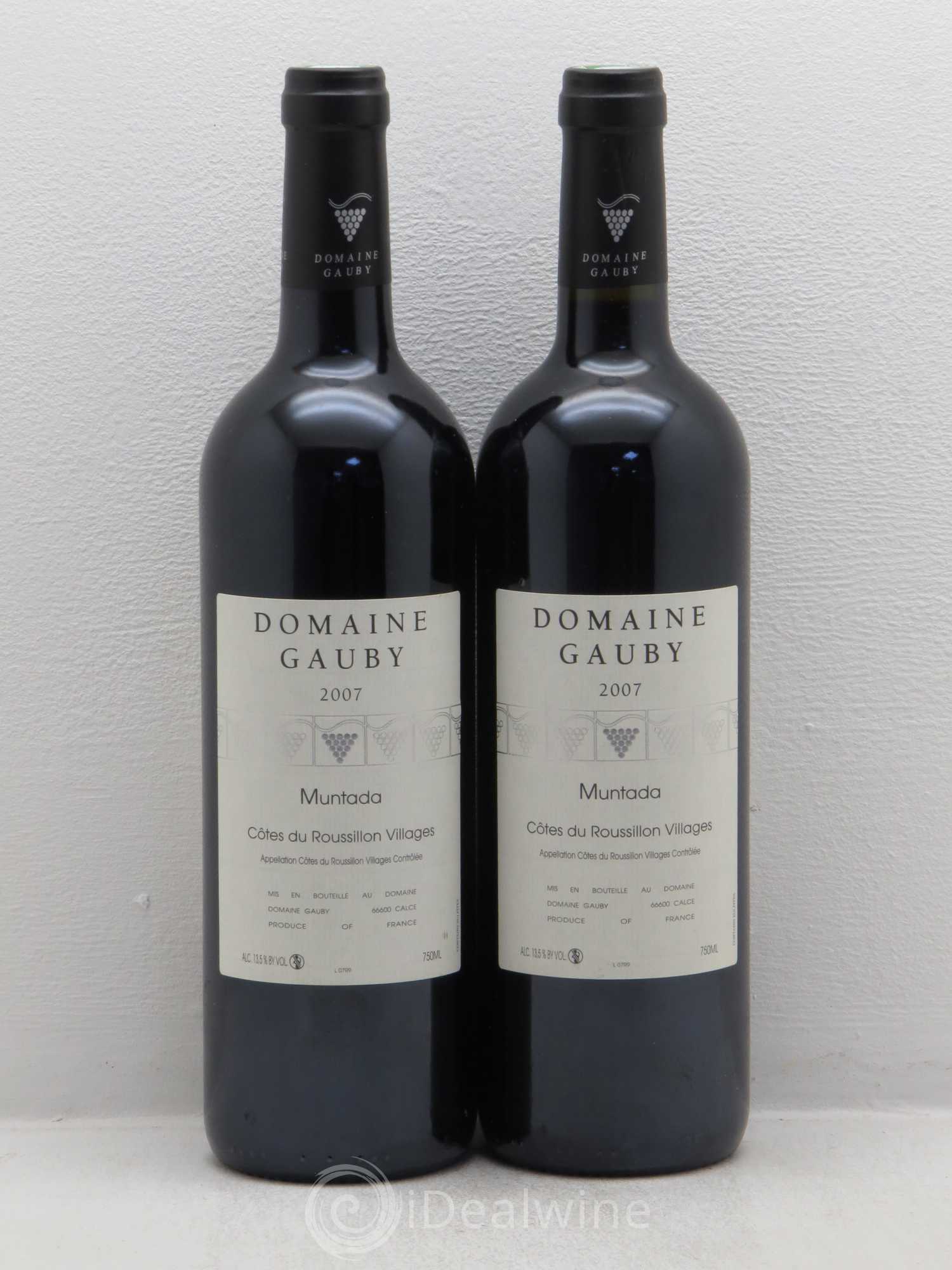 Côtes Catalanes (anciennement Côtes du Roussillon Villages) La Muntada Gauby (Domaine) 2007 - Lot de 2 bouteilles - 0