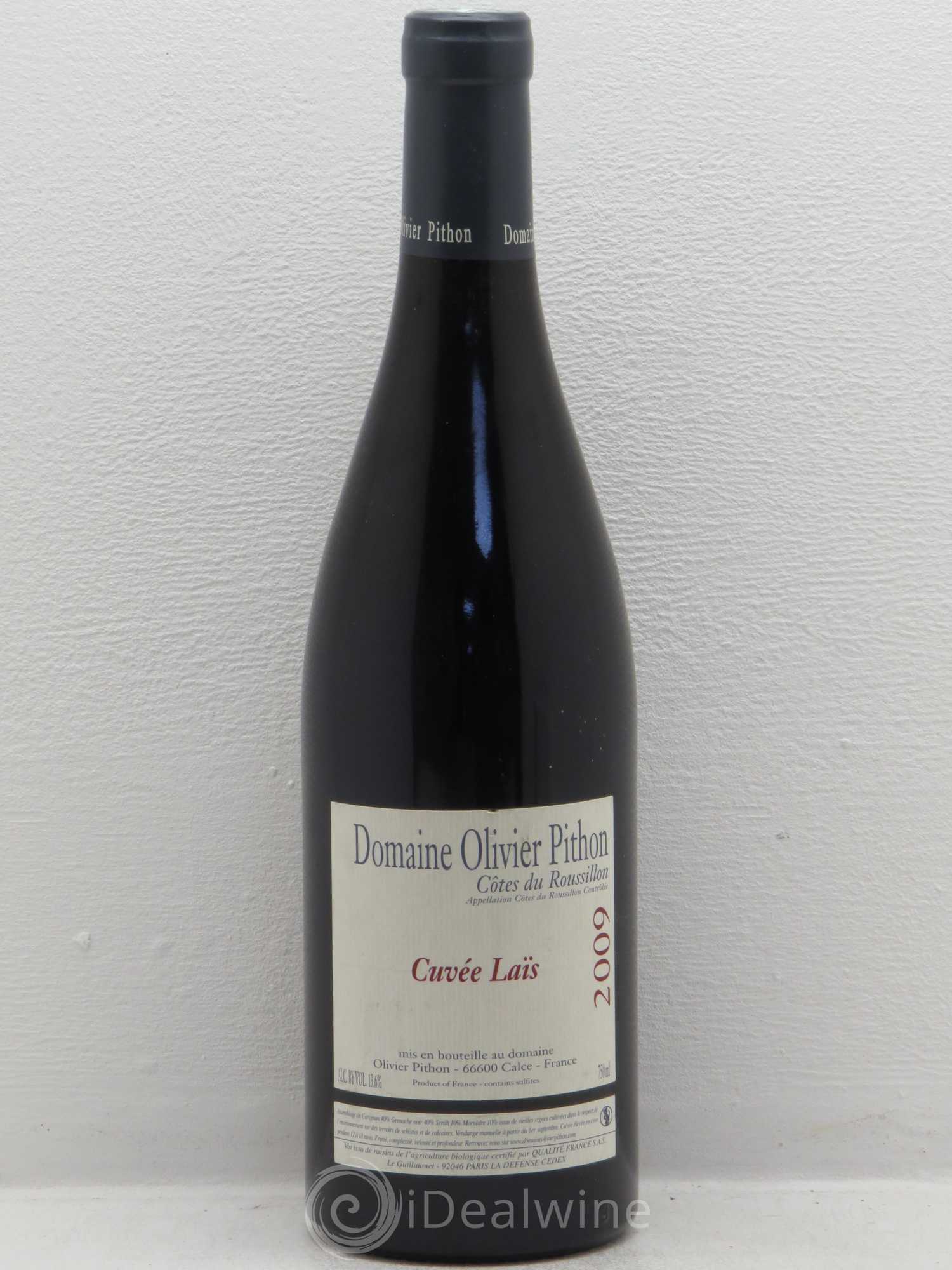 Côtes du Roussillon Olivier Pithon Laïs 2009 - Lot de 1 bouteille - 0