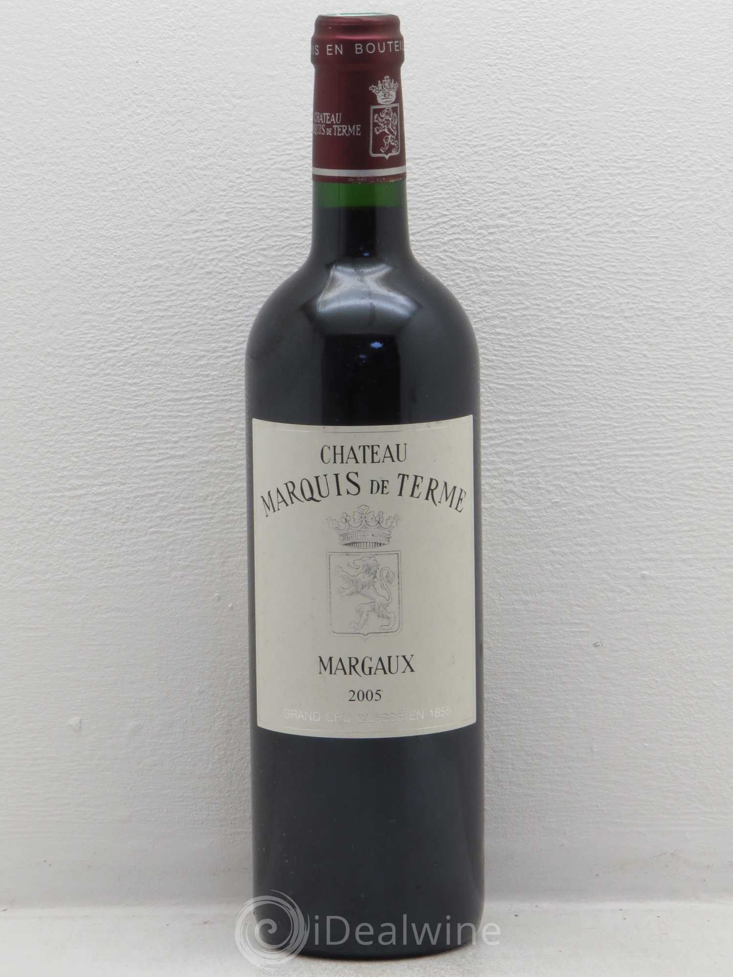 Château Marquis de Terme 4ème Grand Cru Classé 2009 - Lot de 1 bouteille - 0