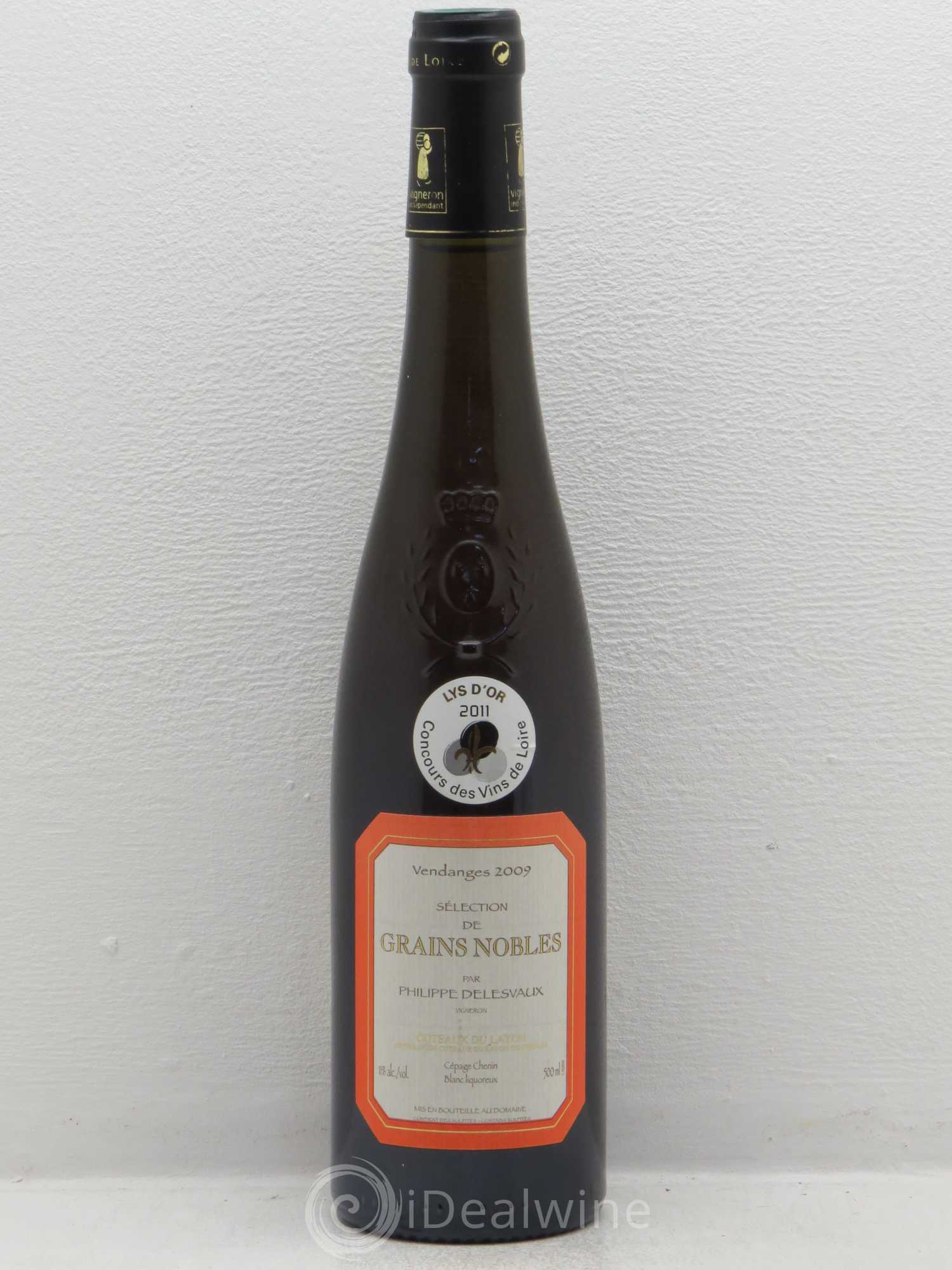 Coteaux du Layon Philippe Delesvaux Selection Grains Nobles (50cl) 2009 - Posten von 1 Flasche - 0