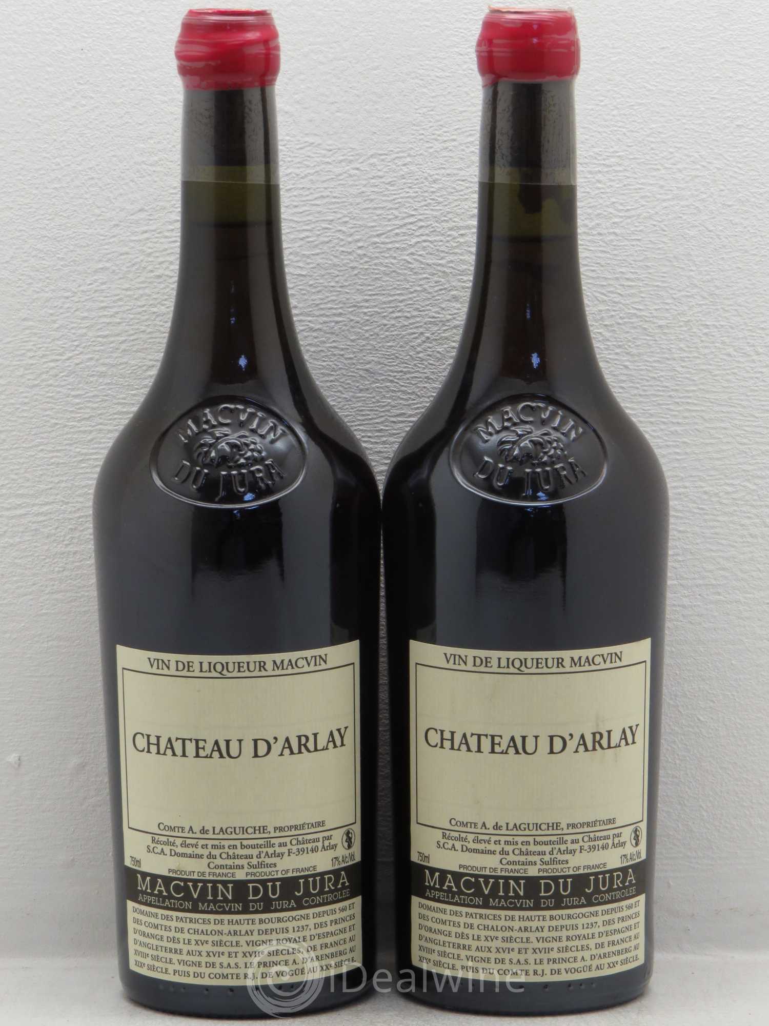 Côtes du Jura Macvin Chateau d'Arlay Vin de liqueur - Posten von 2 Flaschen - 0