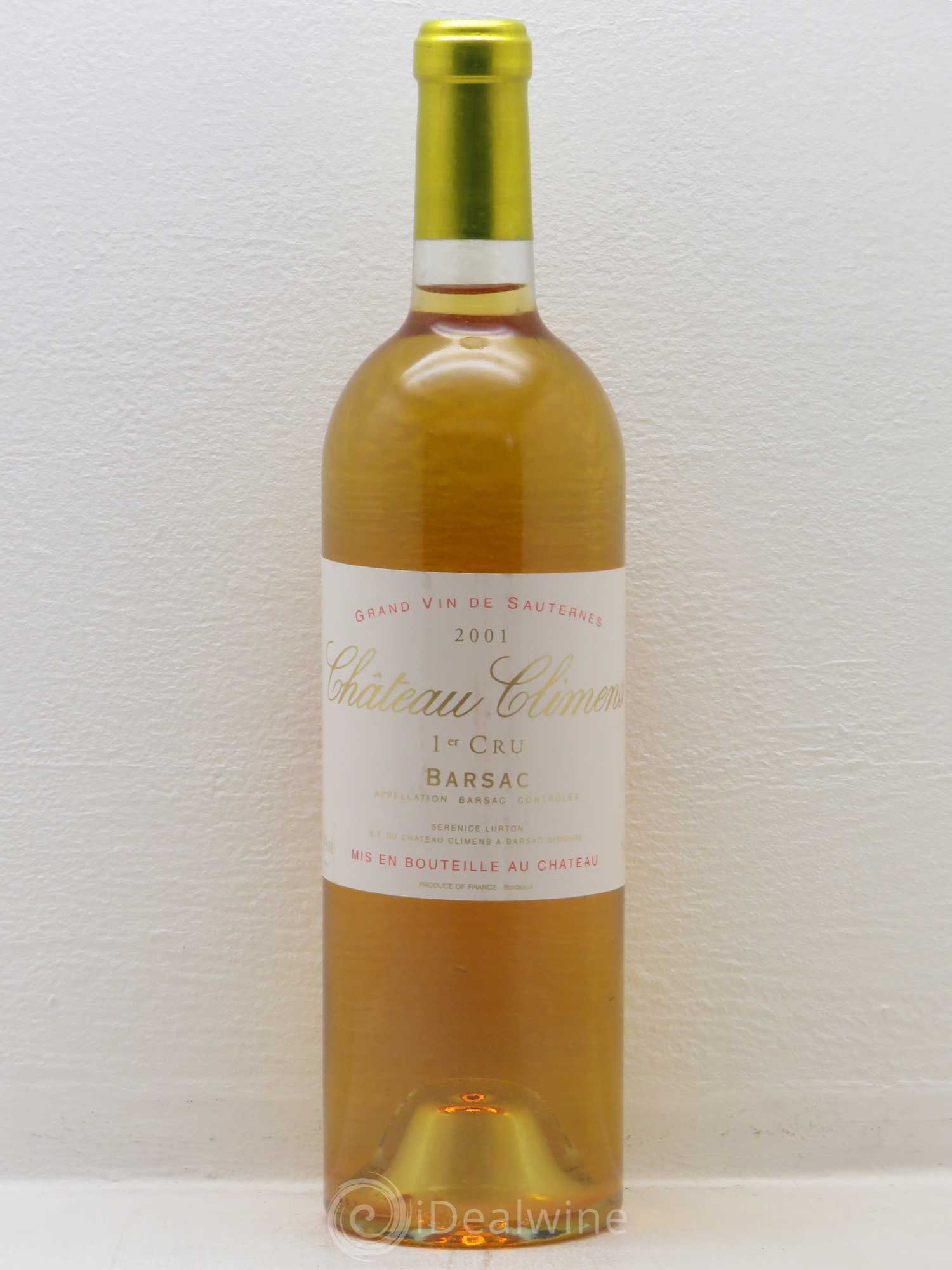 Château Climens 1er Grand Cru Classé 2001 - Lotto di 1 bottiglia - 0