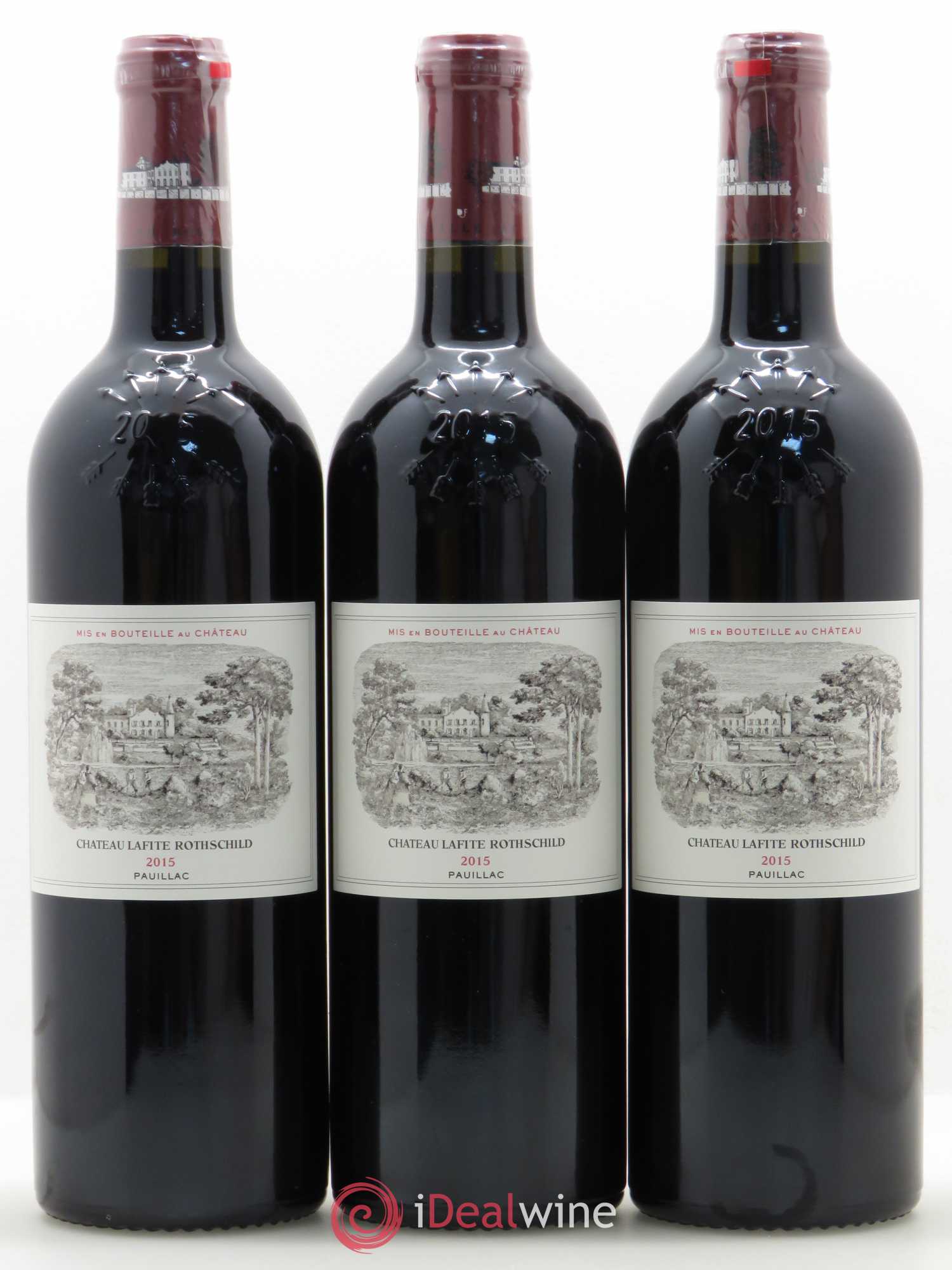 Château Lafite Rothschild 1er Grand Cru Classé 2015 - Lot de 3 bouteilles - 0