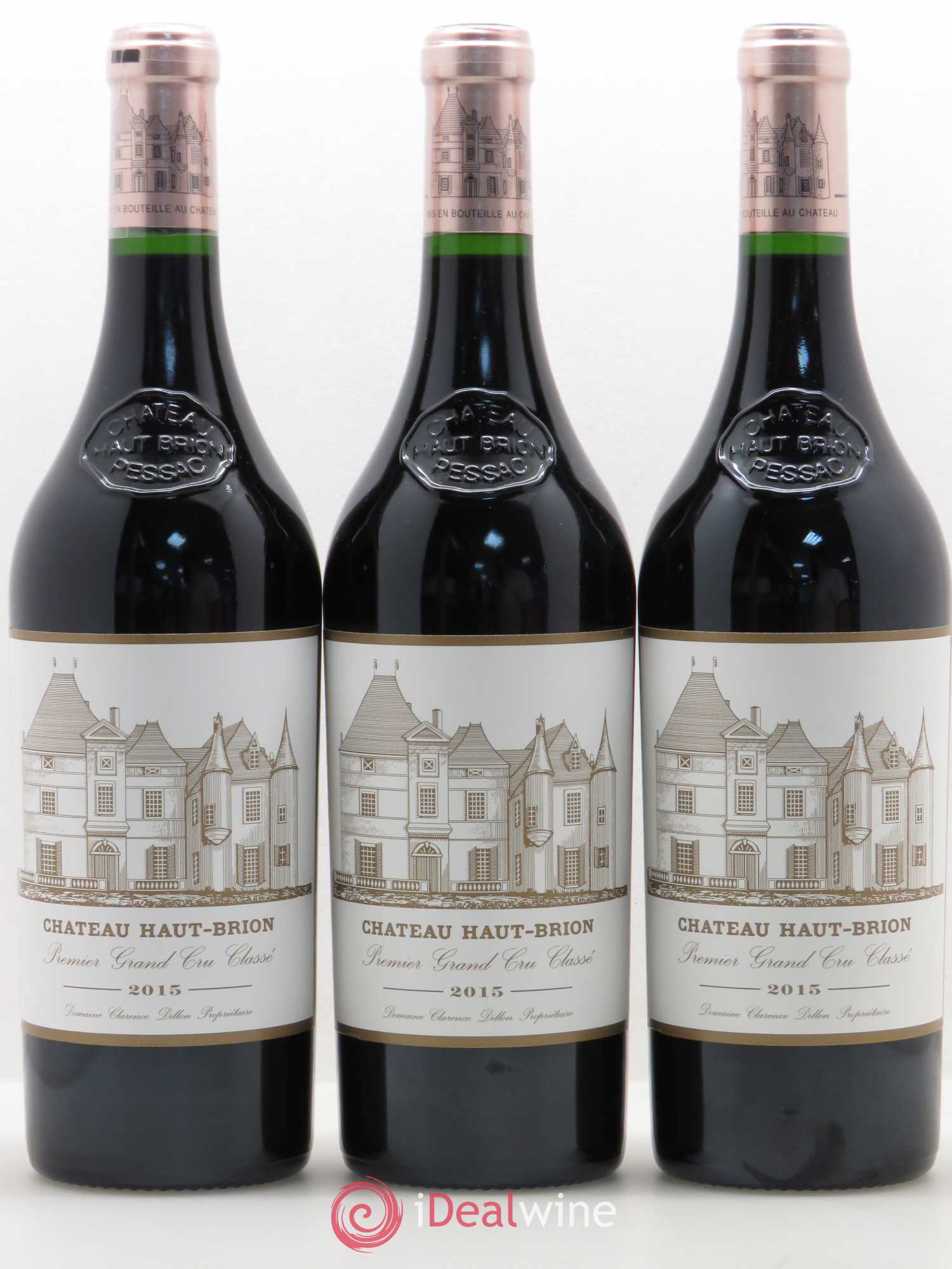 Château Haut Brion 1er Grand Cru Classé 2015 - Lot de 3 bouteilles - 0