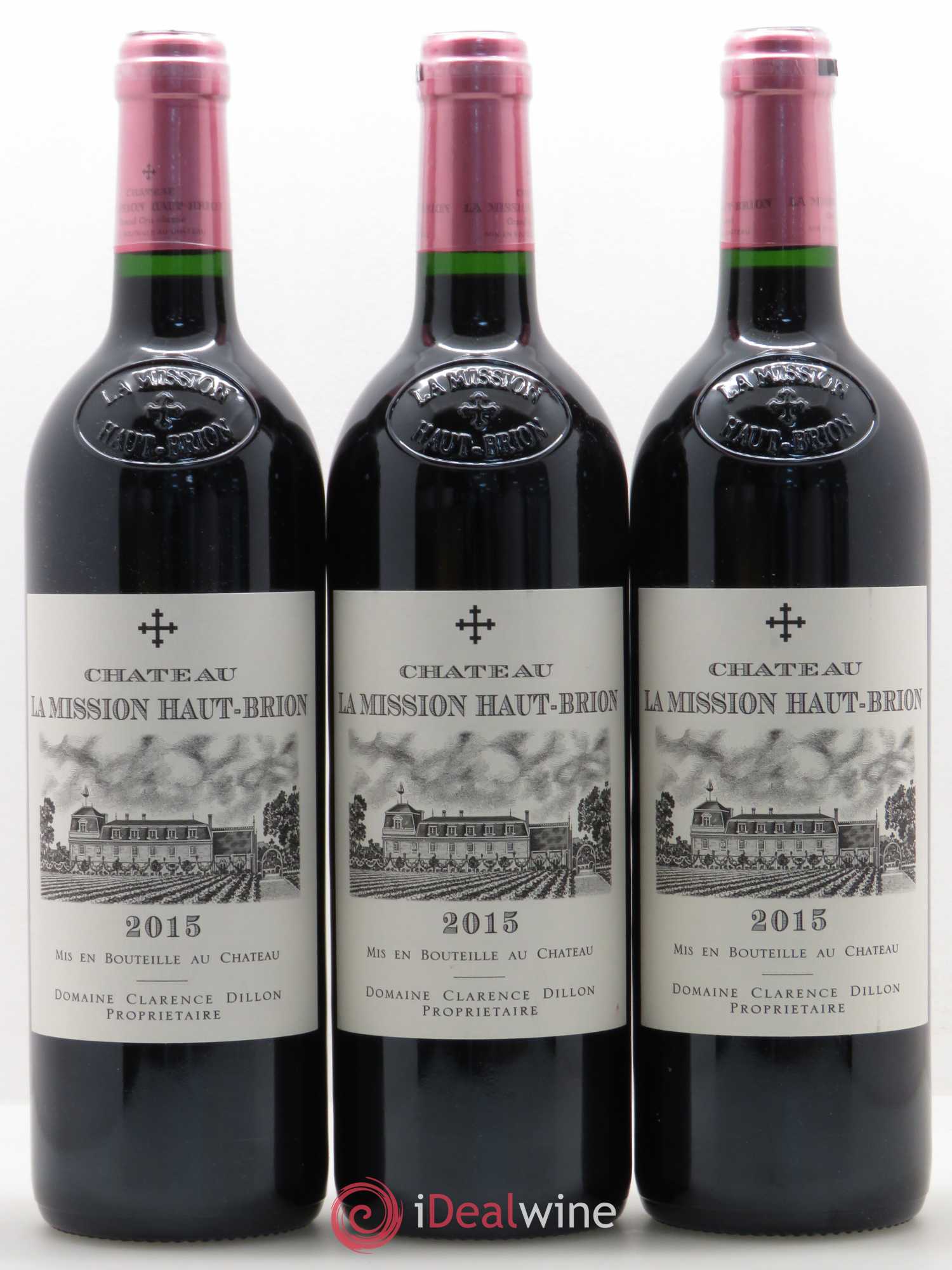 Château la Mission Haut-Brion Cru Classé de Graves 2015 - Lot de 3 bouteilles - 0
