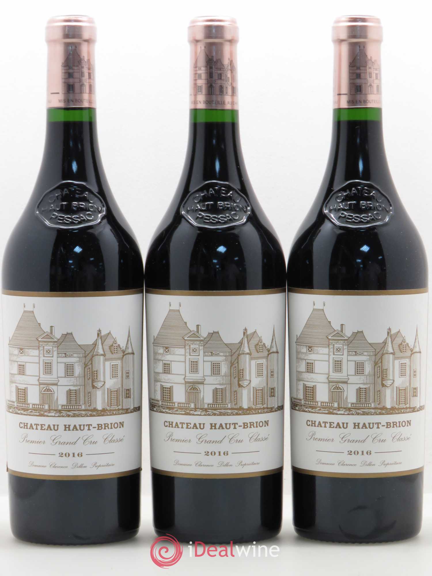 Château Haut Brion 1er Grand Cru Classé 2016 - Lot de 3 bouteilles - 0