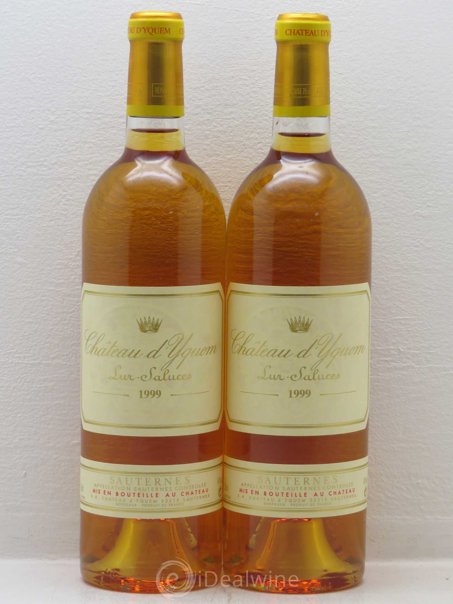 Château d' Yquem 1er Cru Classé Supérieur 1999 - Lotto di 2 bottiglie - 0