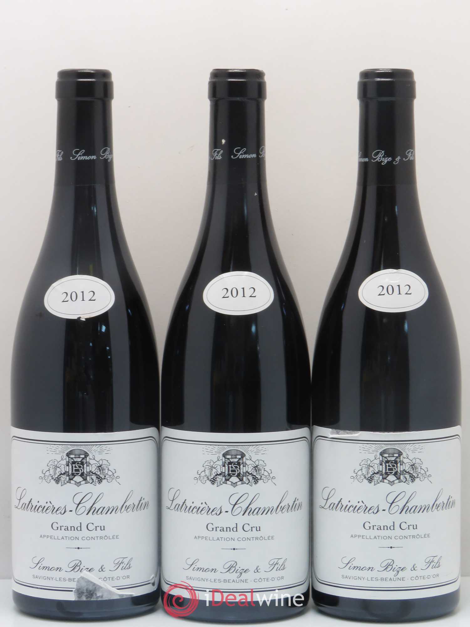 Latricières-Chambertin Grand Cru Domaine Simon Bize 2012 - Lot de 3 bouteilles - 0