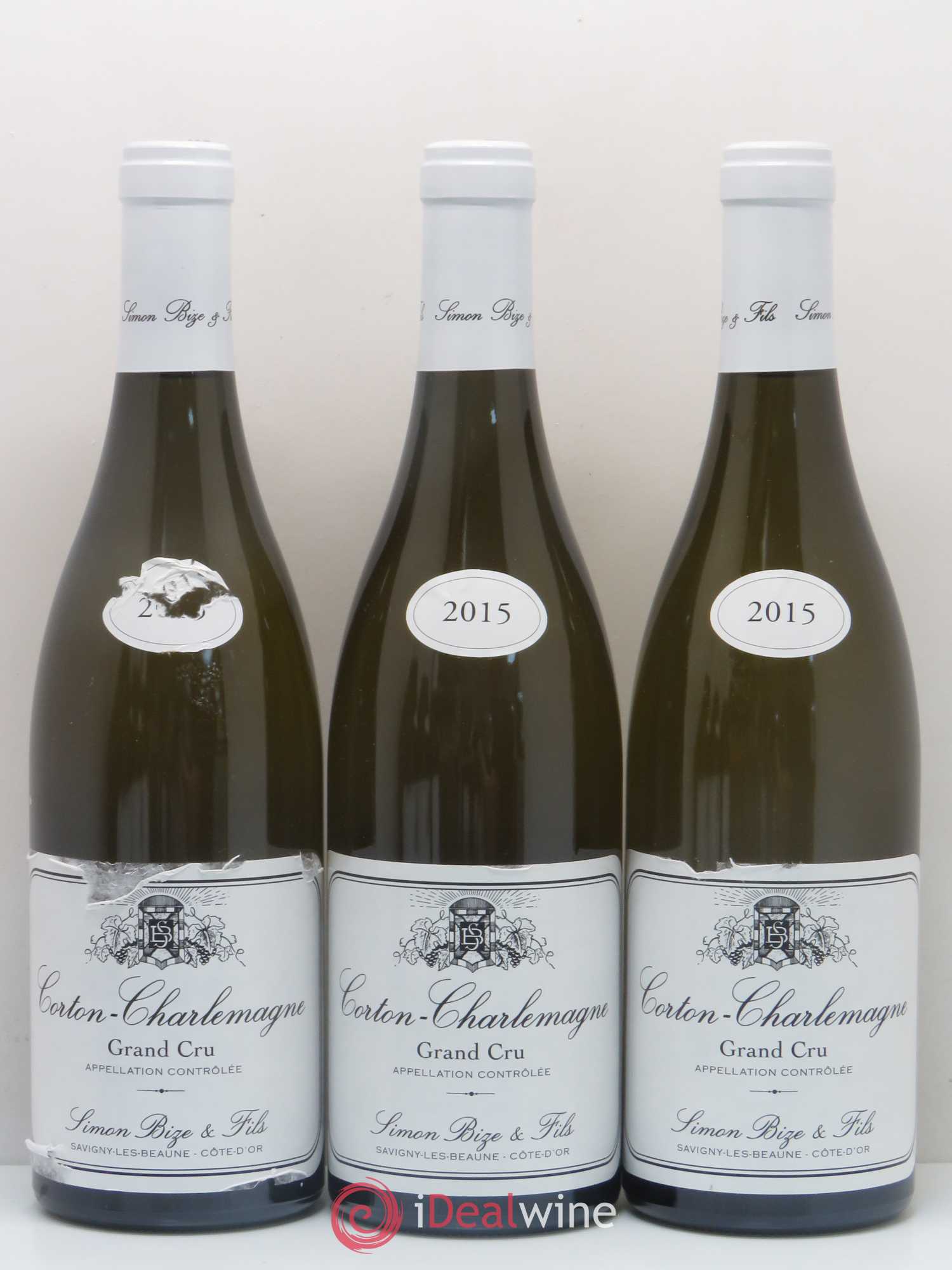 Corton-Charlemagne Grand Cru Domaine Simon Bize 2015 - Lot de 6 bouteilles - 1
