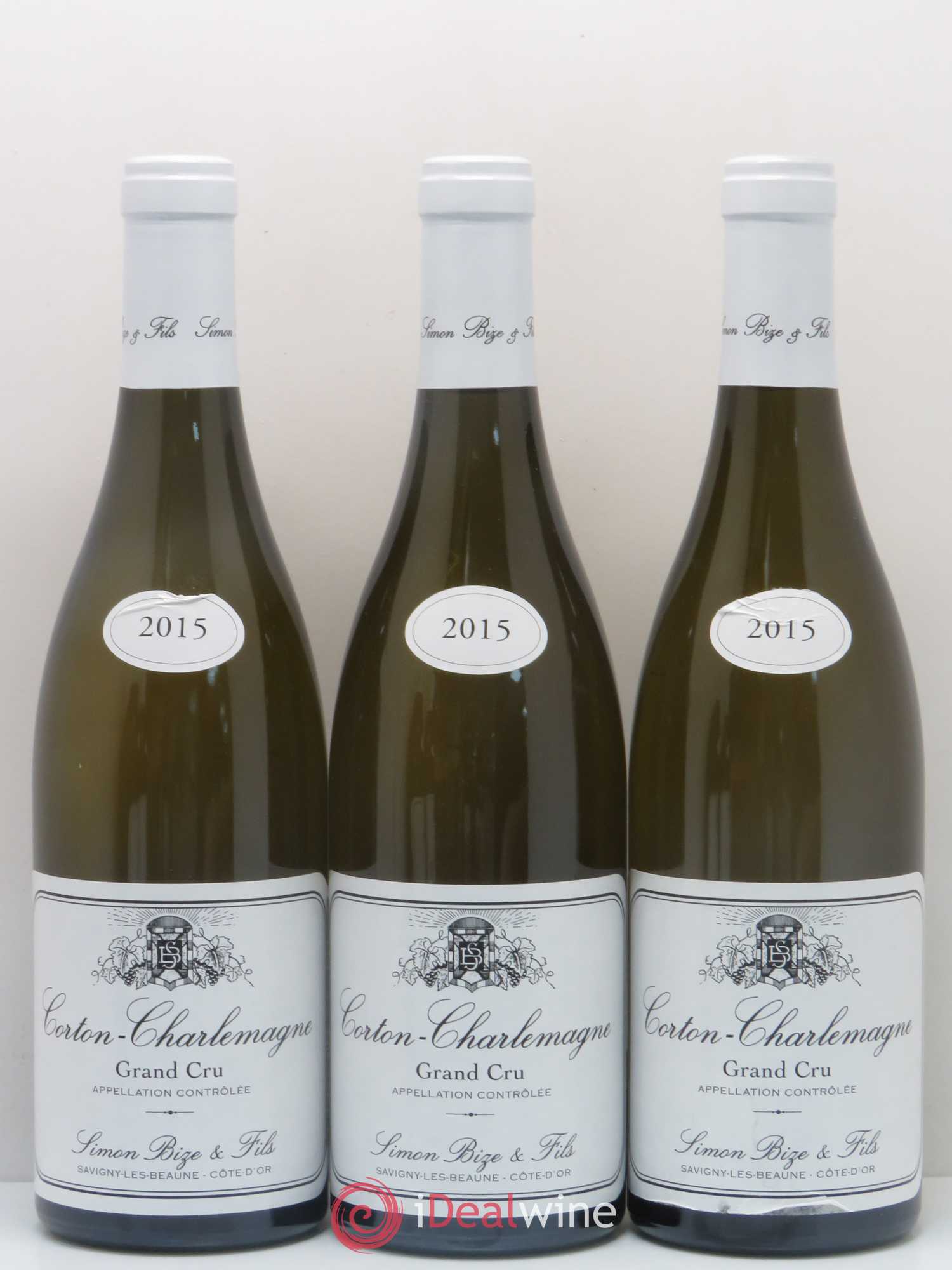 Corton-Charlemagne Grand Cru Domaine Simon Bize 2015 - Lot de 5 bouteilles - 1