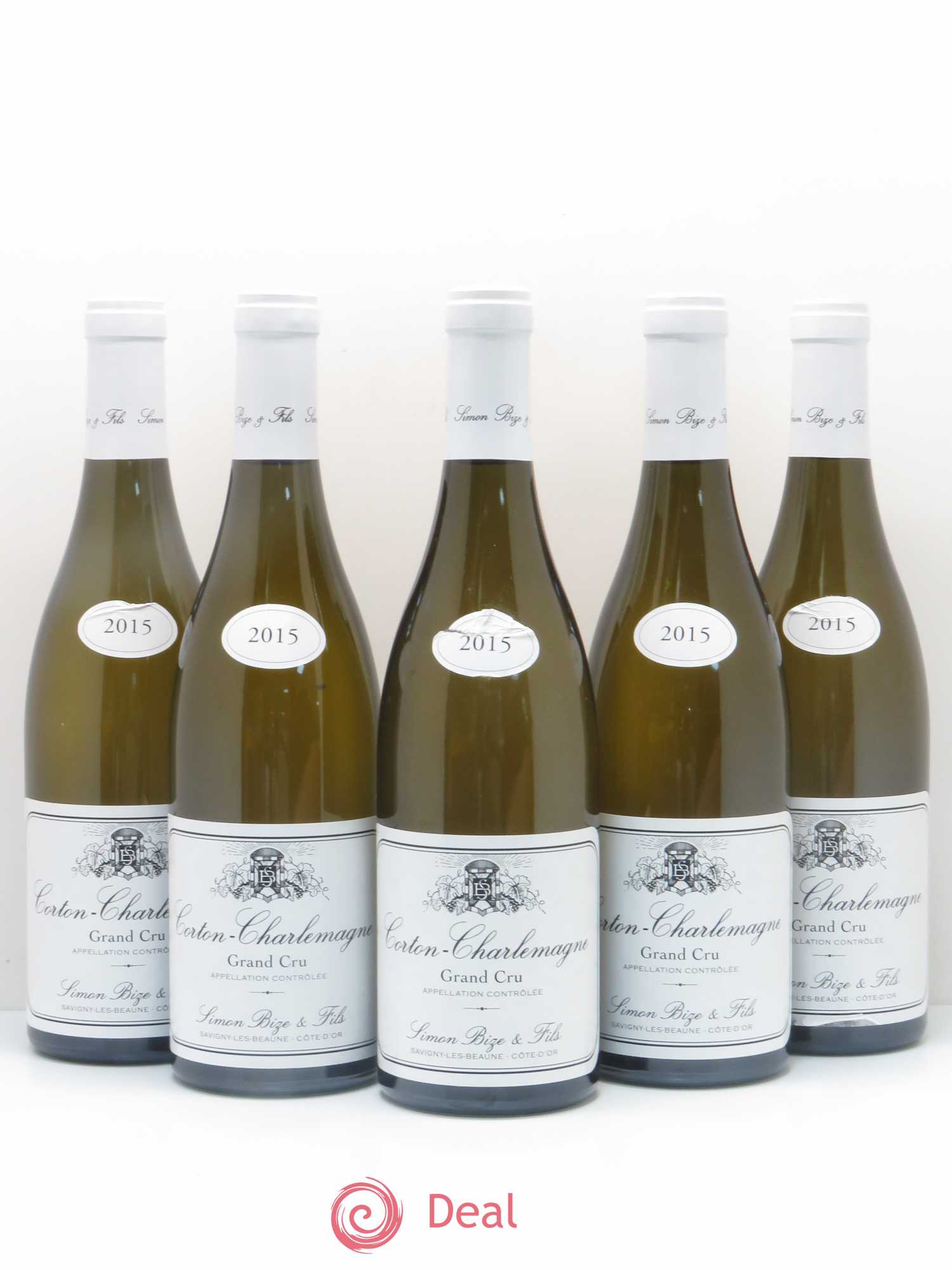 Corton-Charlemagne Grand Cru Domaine Simon Bize 2015 - Lot de 5 bouteilles - 0