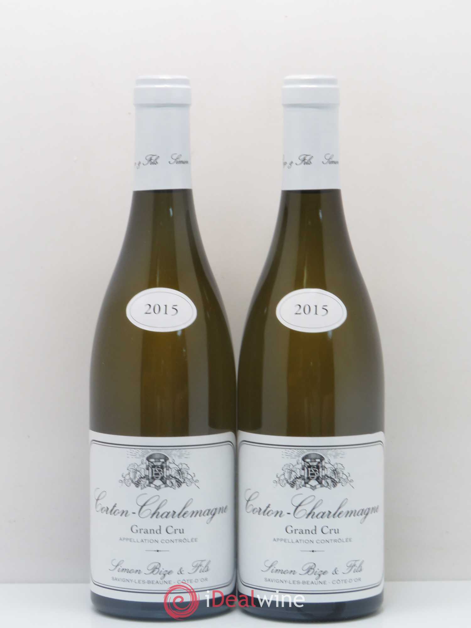 Corton-Charlemagne Grand Cru Domaine Simon Bize 2015 - Lot de 2 bouteilles - 0