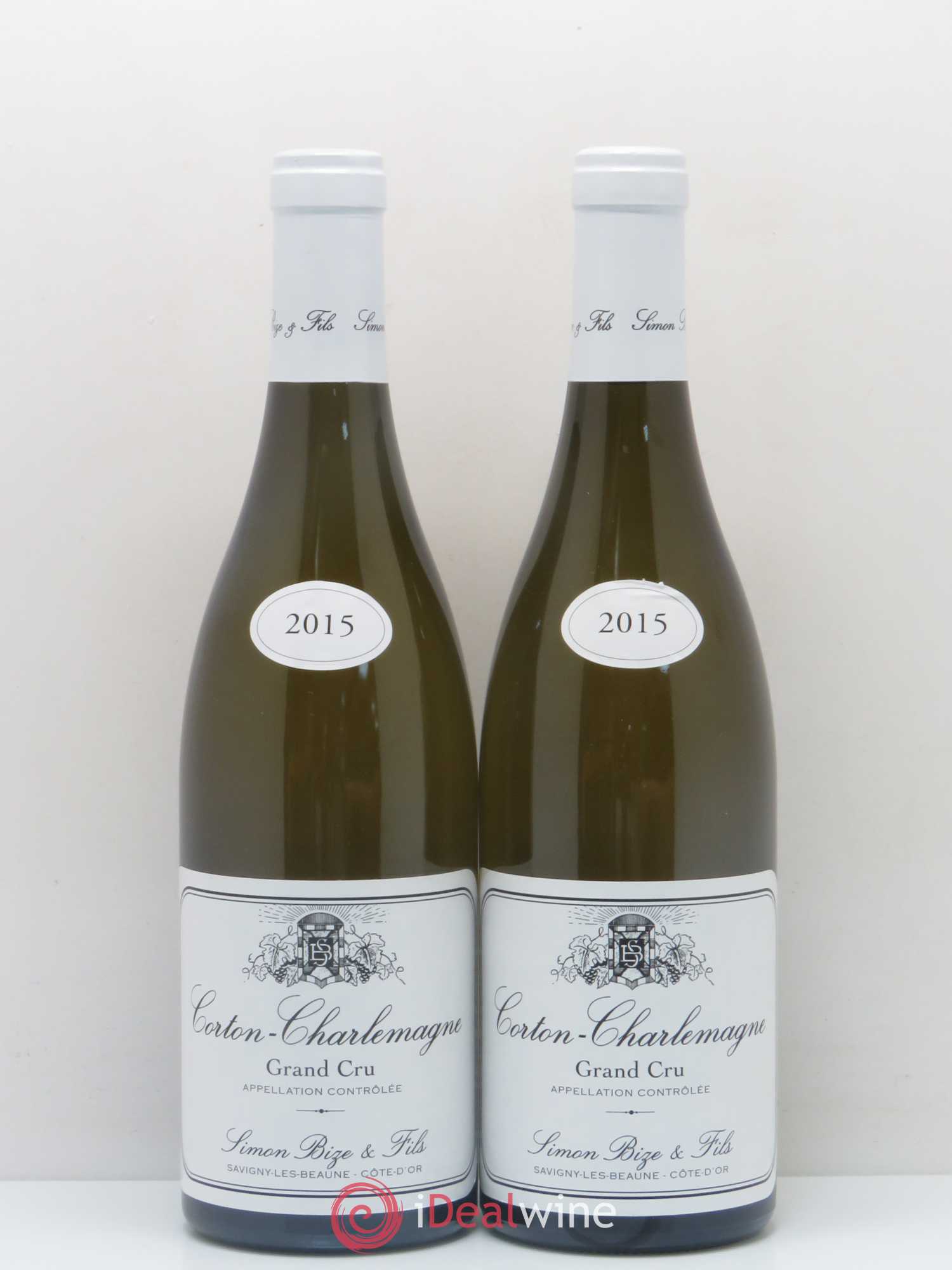 Corton-Charlemagne Grand Cru Domaine Simon Bize 2015 - Lot de 2 bouteilles - 0