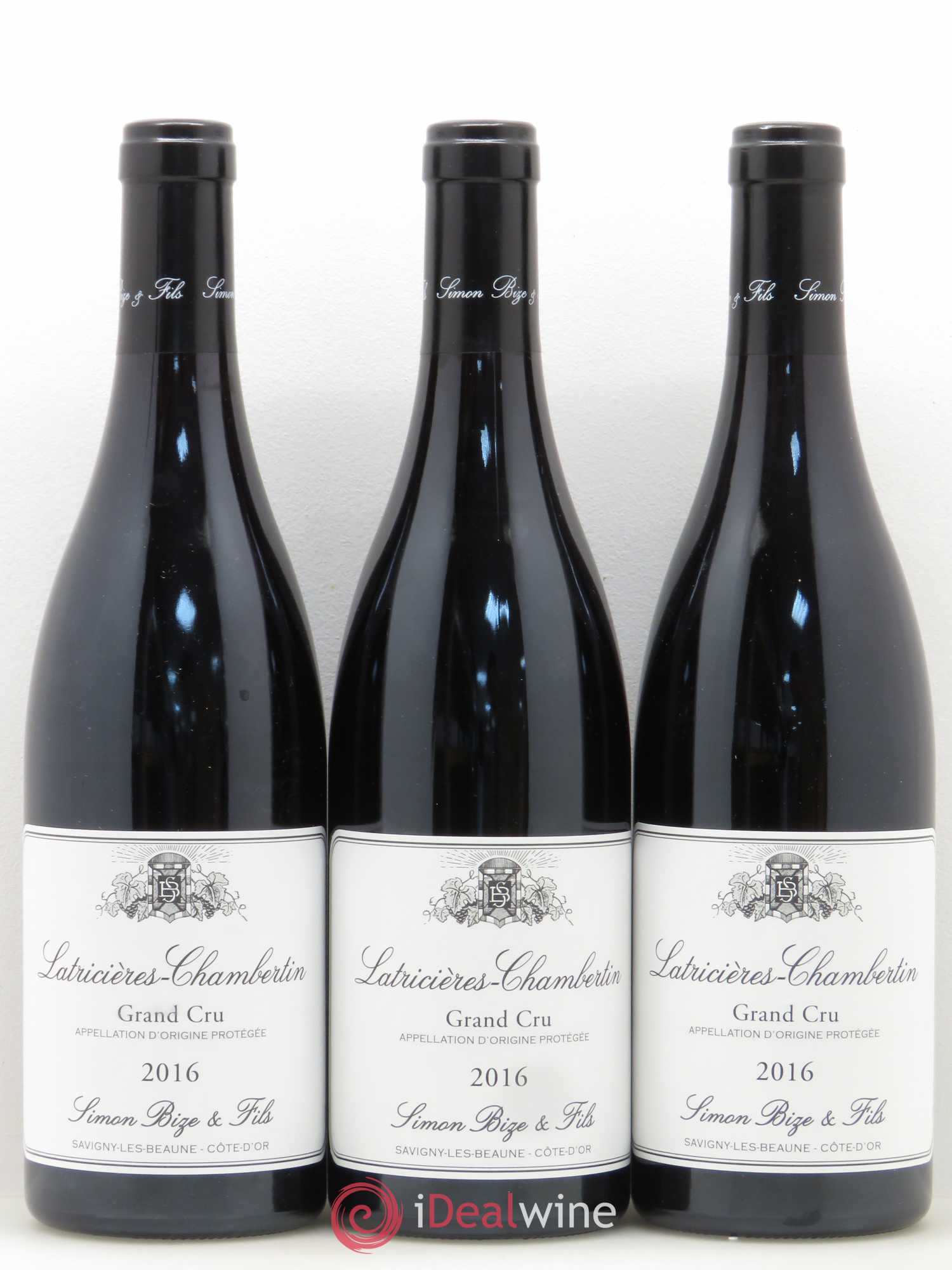 Latricières-Chambertin Grand Cru Domaine Simon Bize et Fils 2016 - Lot de 3 bouteilles - 0