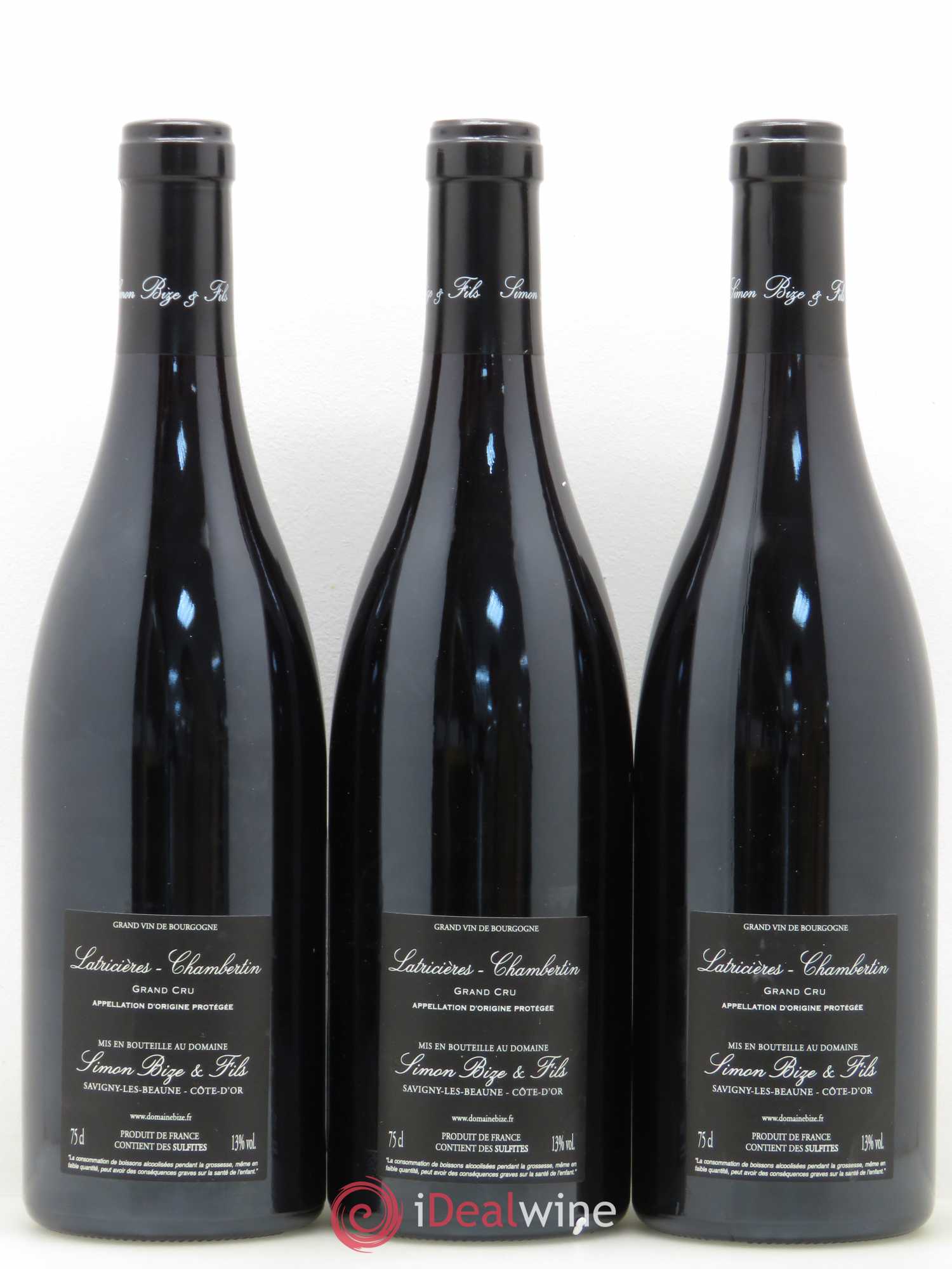 Latricières-Chambertin Grand Cru Domaine Simon Bize et Fils 2016 - Lot de 3 bouteilles - 1