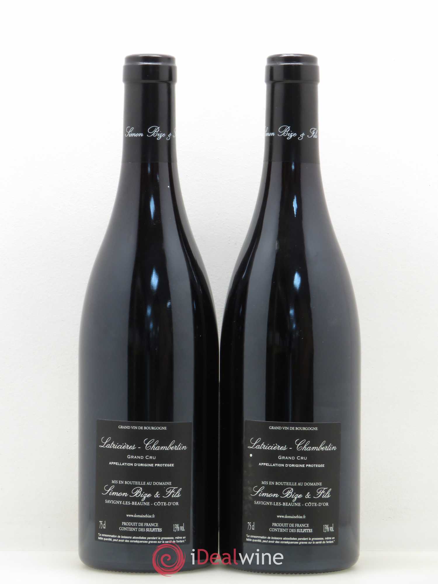 Latricières-Chambertin Grand Cru Domaine Simon Bize et Fils 2016 - Lot de 2 bouteilles - 1